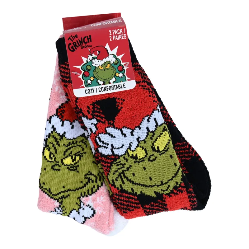 The Grinch Women's Cozy Socks, 2-Pack sold by Giant Tiger