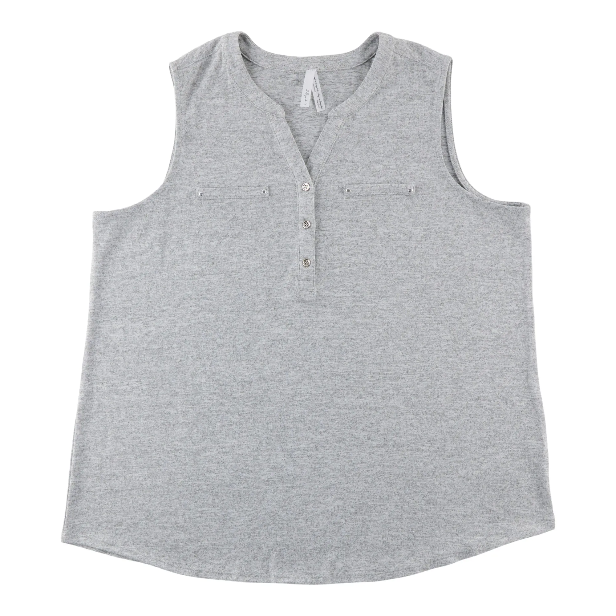 Women's Plus Sleeveless Zip Camisole with Buttons sold by Giant Tiger