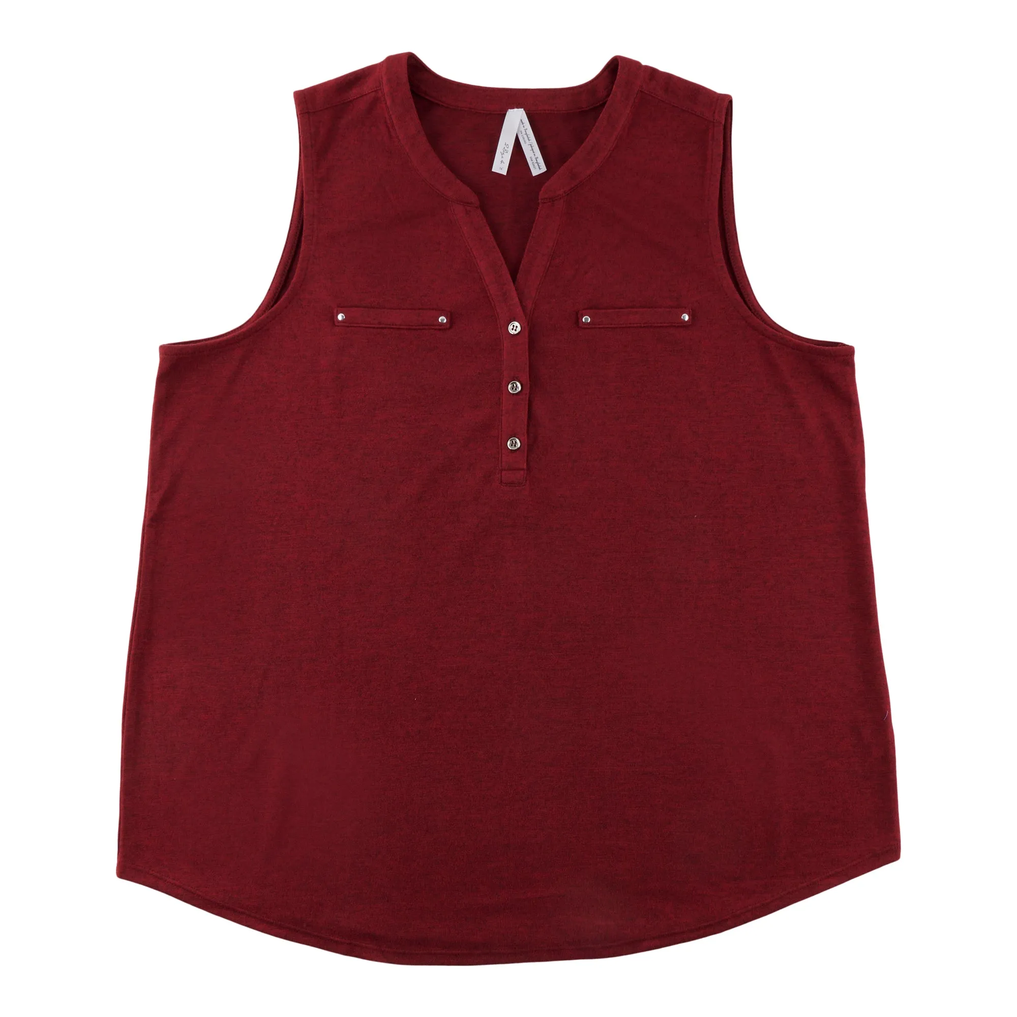 Women's Plus Sleeveless Zip Camisole with Buttons sold by Giant Tiger product image thumbnail 2