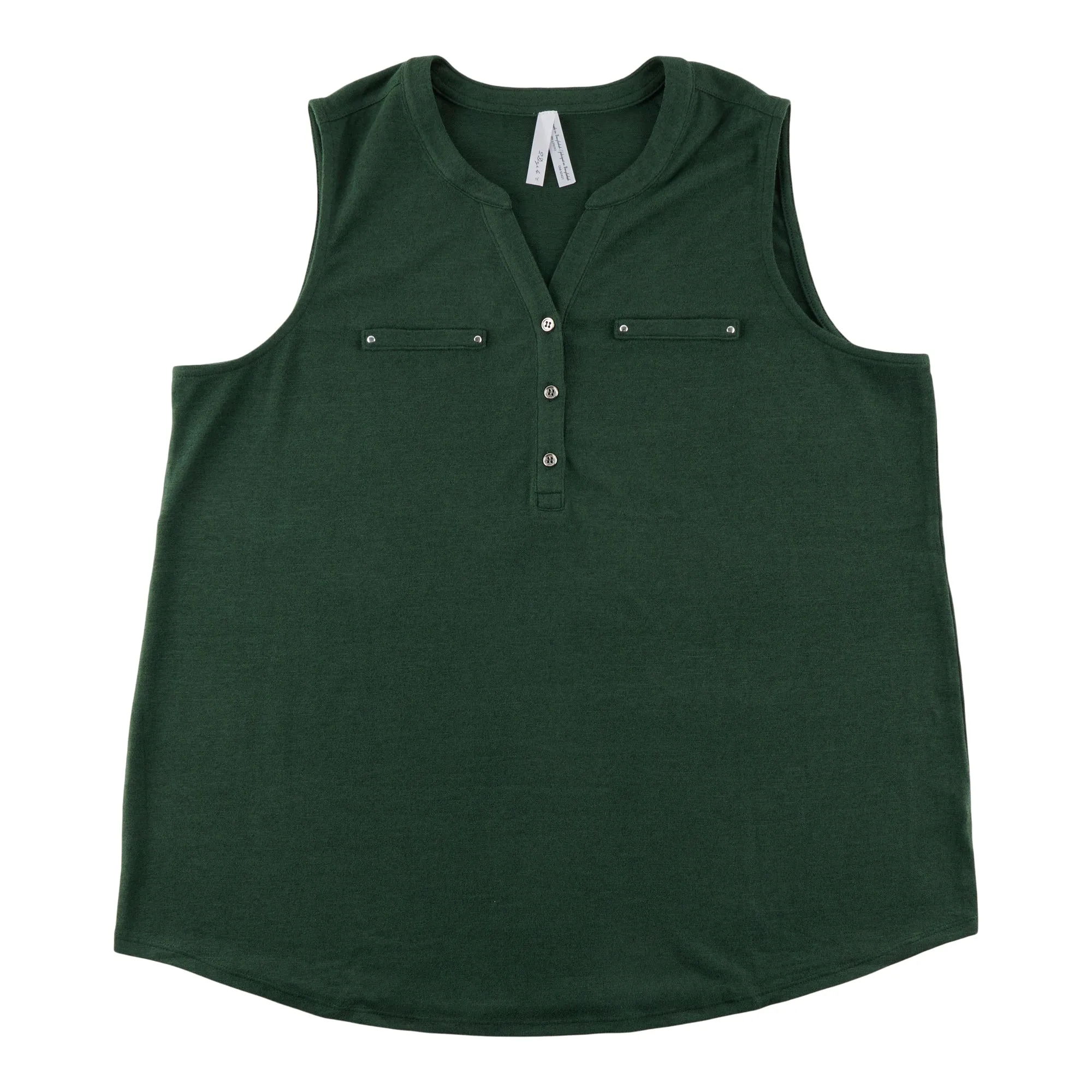 Women's Plus Sleeveless Zip Camisole with Buttons sold by Giant Tiger product image thumbnail 3