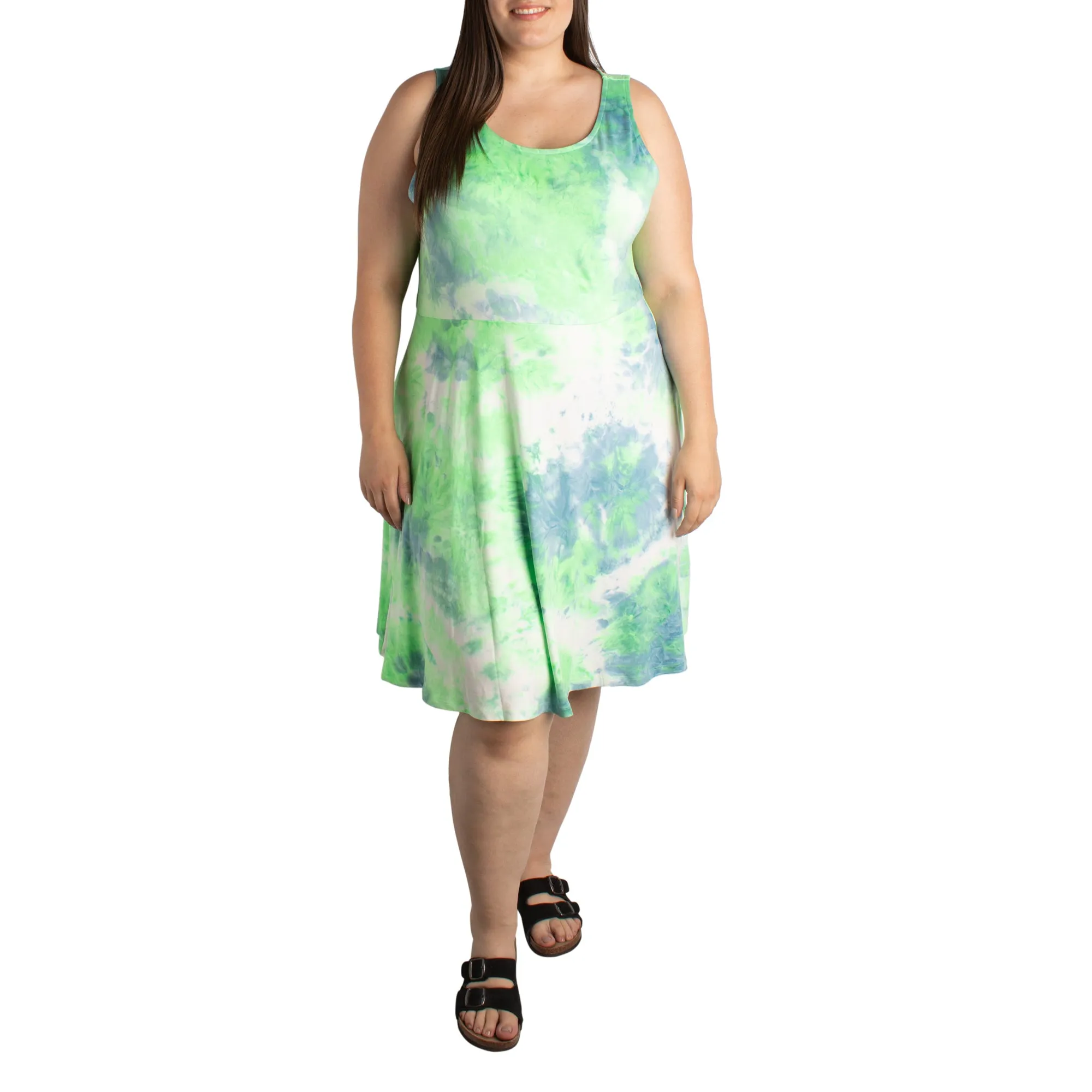 Women's Plus Sleeveless Skater Dress sold by Giant Tiger