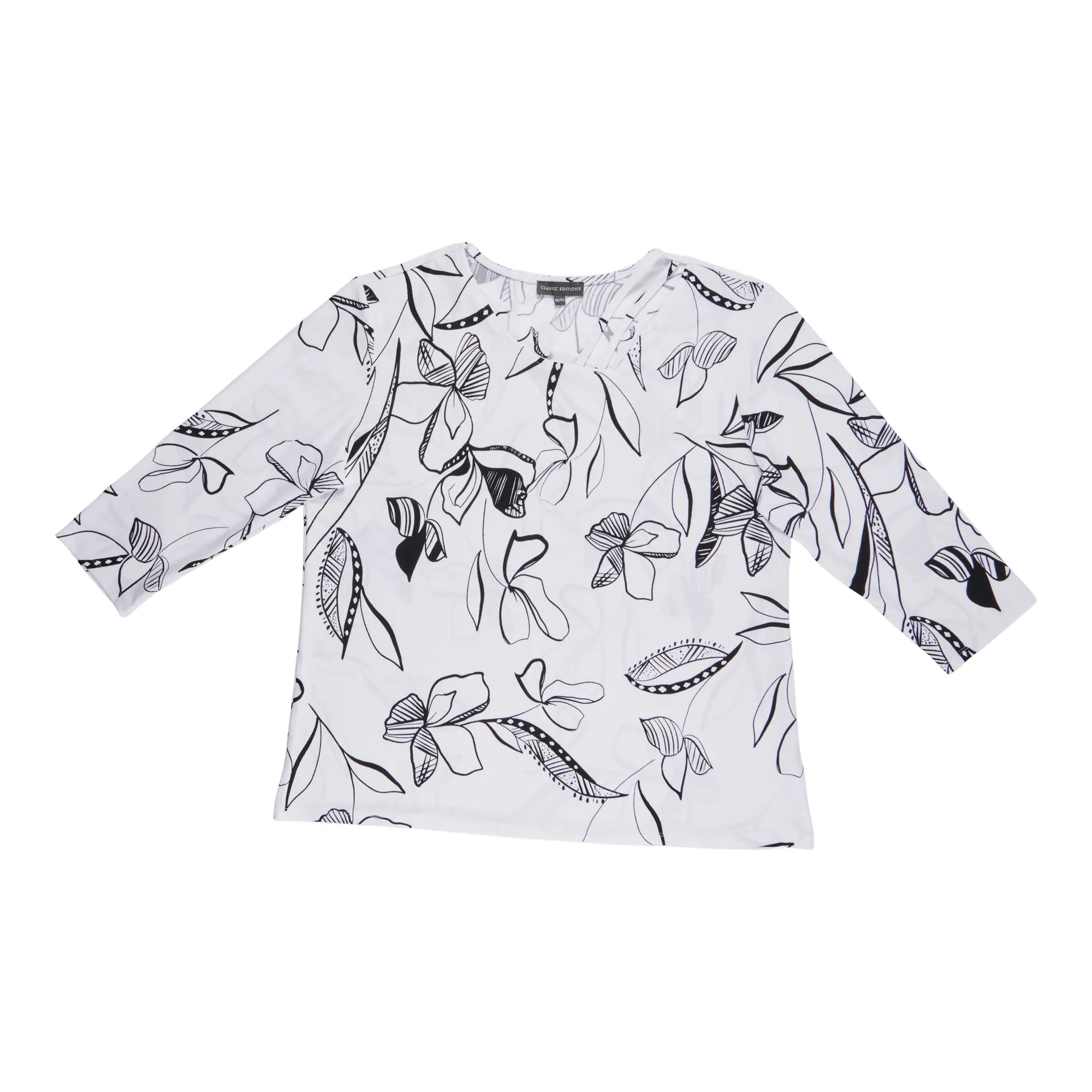 Classic Editions Women's Classic Style 3/4 Sleeve Printed Top sold by Giant Tiger product image thumbnail 2