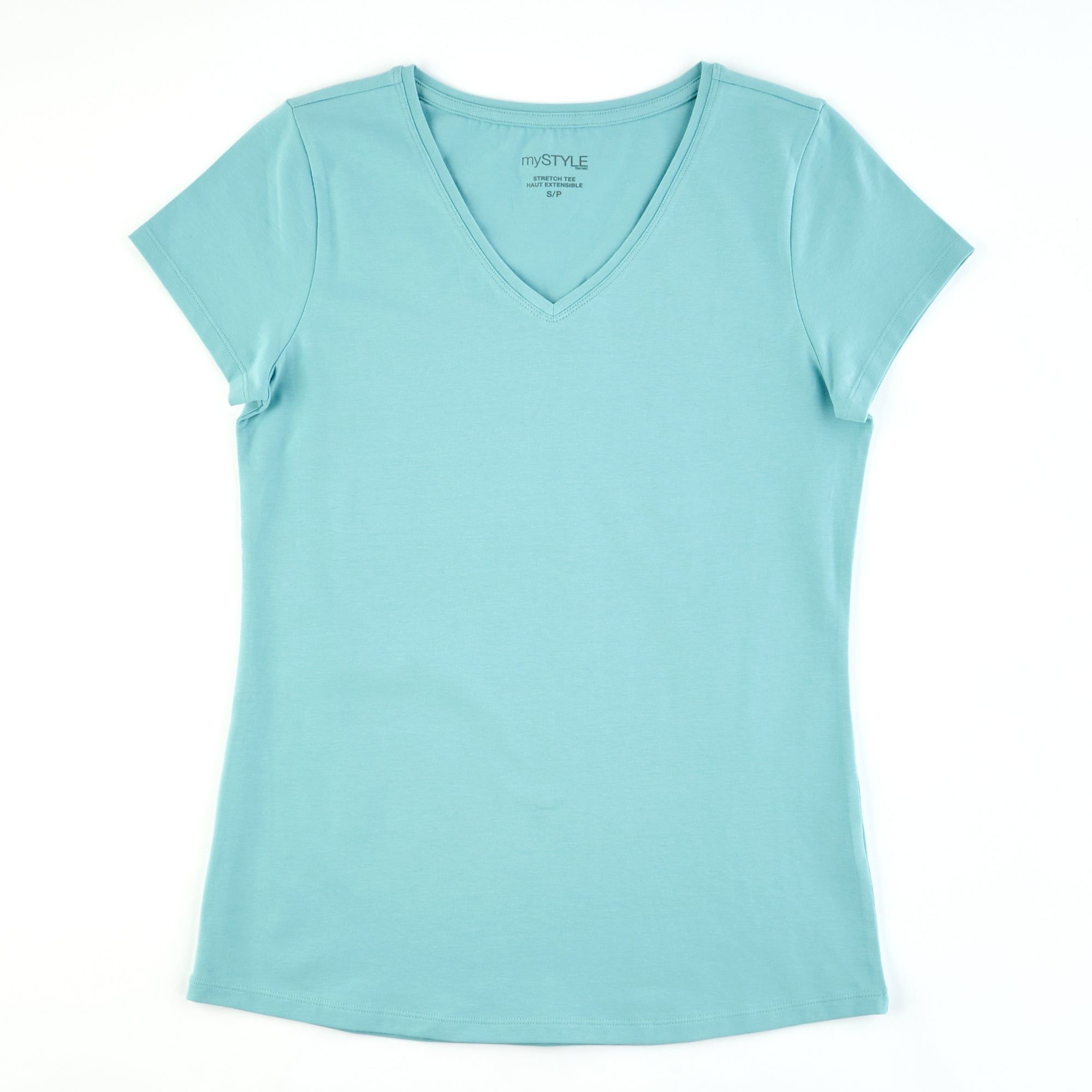 mySTYLE Women's V-Neck Stretch T-Shirt sold by Giant Tiger product image thumbnail 4