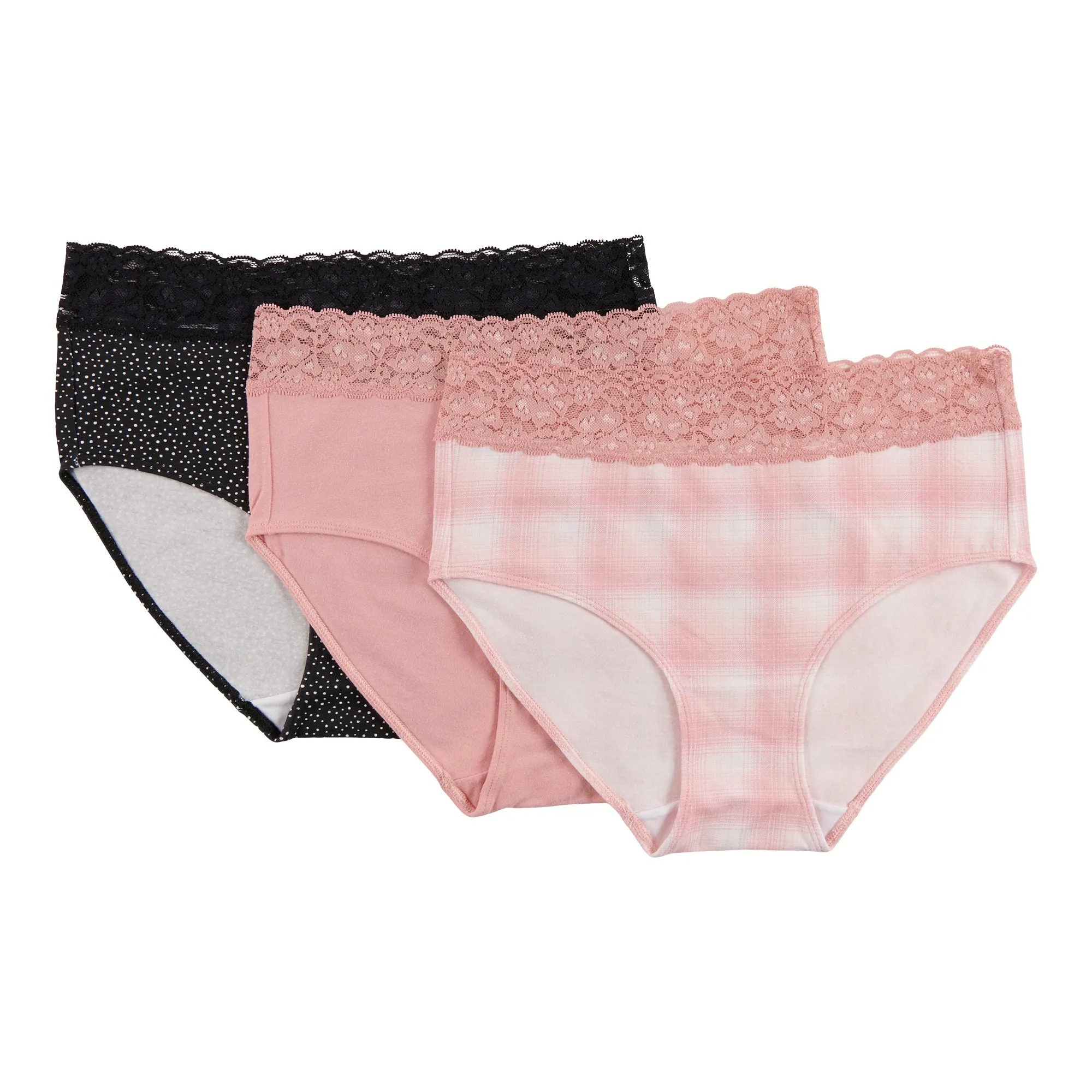 Carisma Women's Cotton Lace Brief, 3-Pack sold by Giant Tiger product image thumbnail 2