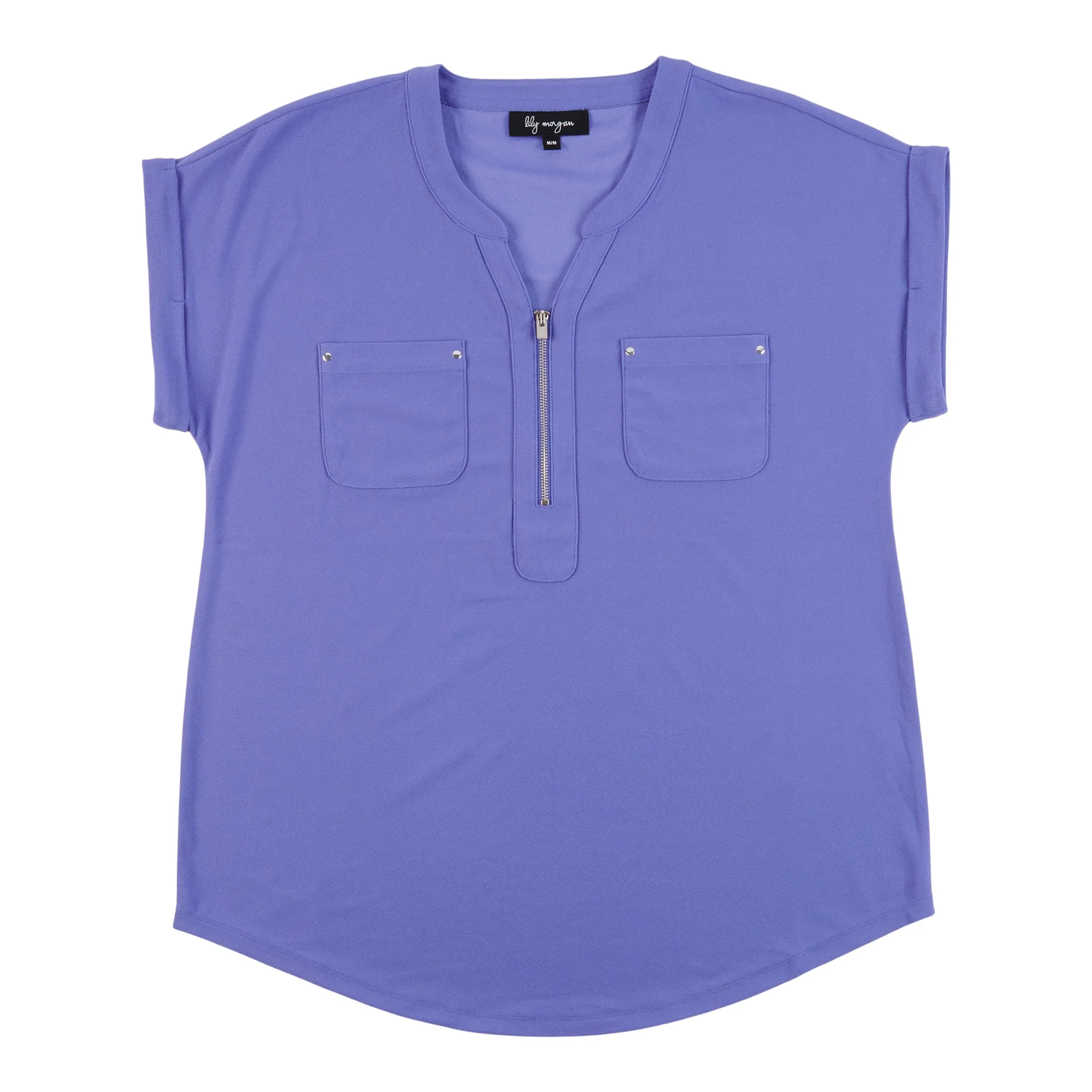 lily morgan Women's Simply Chic 1/4 Zip Front Top sold by Giant Tiger product image thumbnail 3