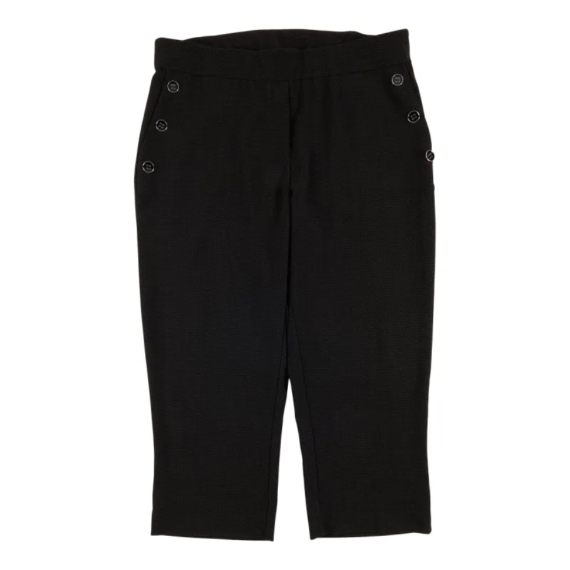 lily morgan Women's Plus Simply Chic Knit Button Crop Pants sold by Giant Tiger