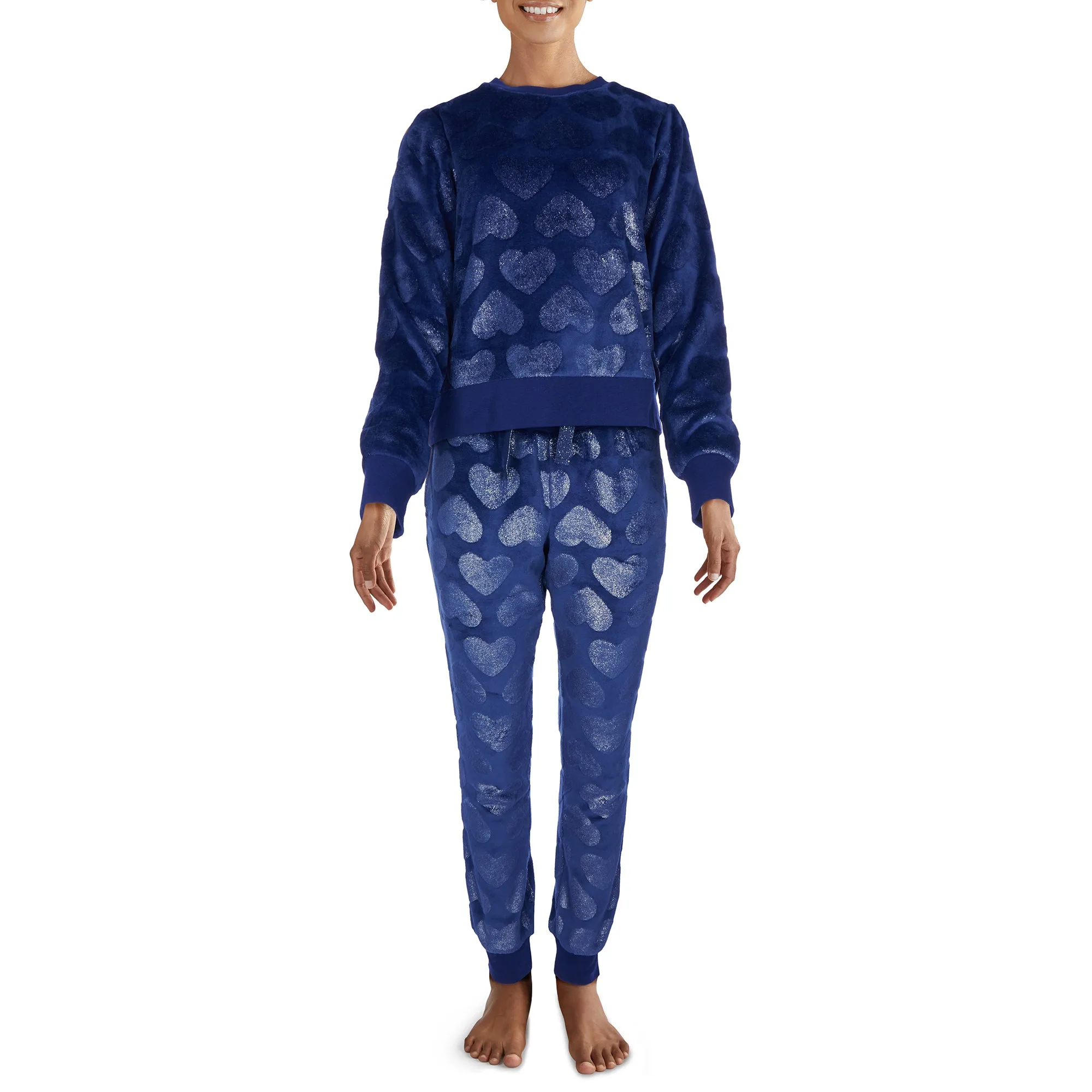 Carisma Women's Embossed Plush PJ Set, 2-Piece sold by Giant Tiger product image thumbnail 2