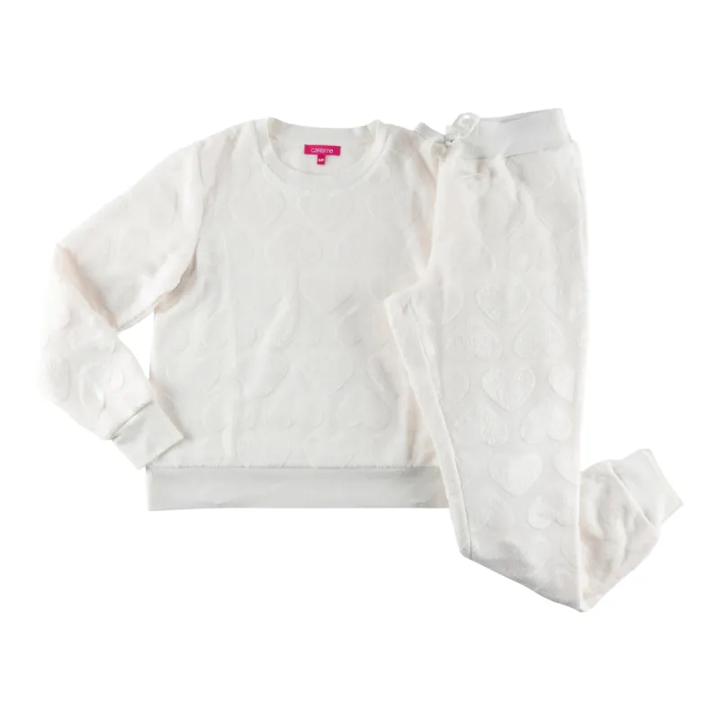 Carisma Women's Embossed Plush PJ Set, 2-Piece sold by Giant Tiger