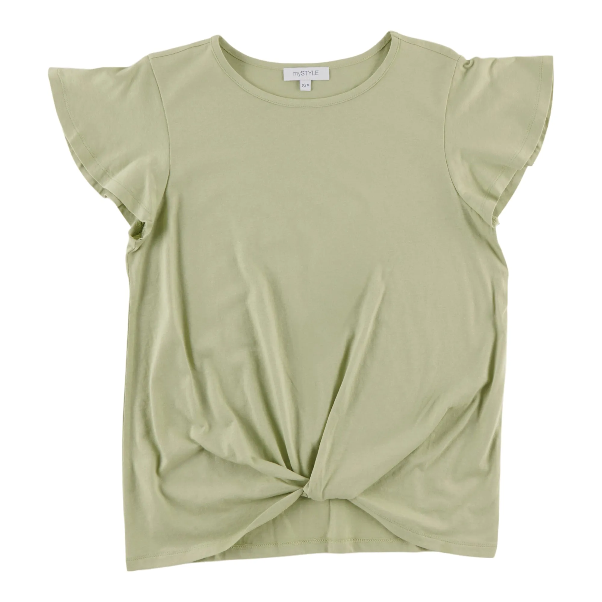 mySTYLE Women's Twisted Front Knot T-Shirt sold by Giant Tiger