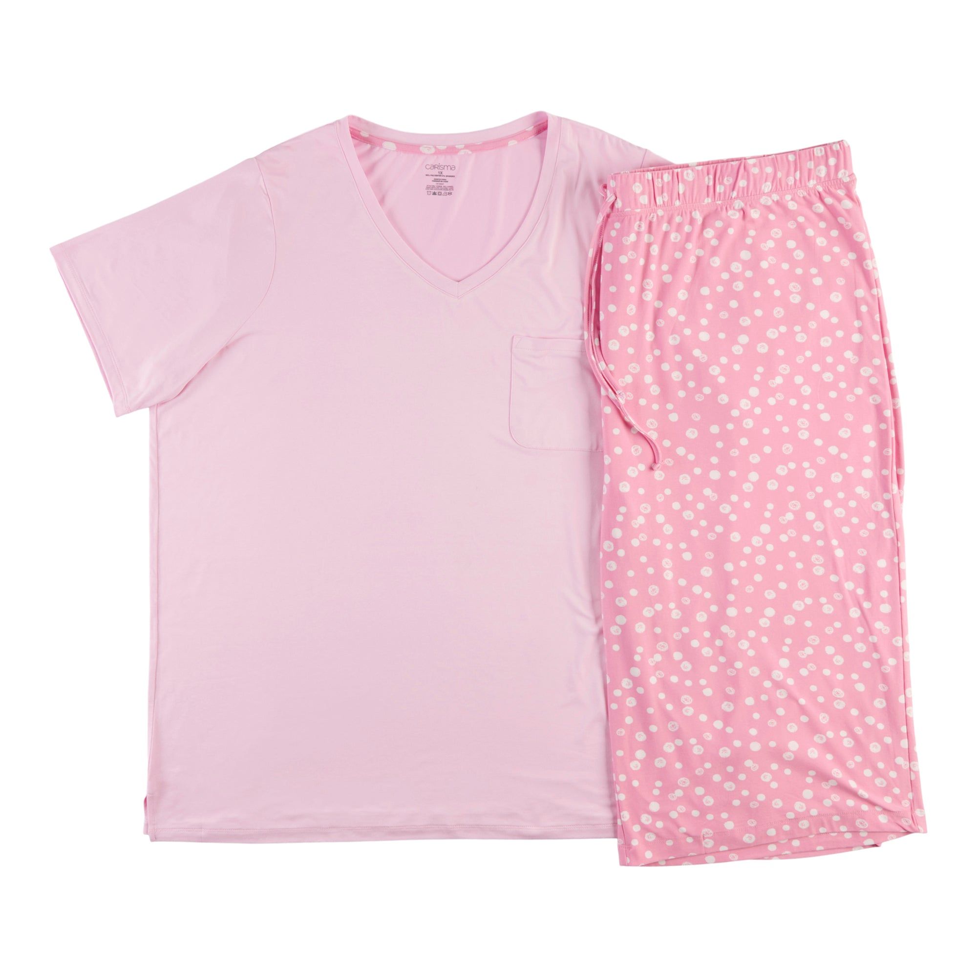 Carisma Women's Plus Summer Tropics T-Shirt Capri Pyjama Set, 2-piece sold by Giant Tiger product image thumbnail 2