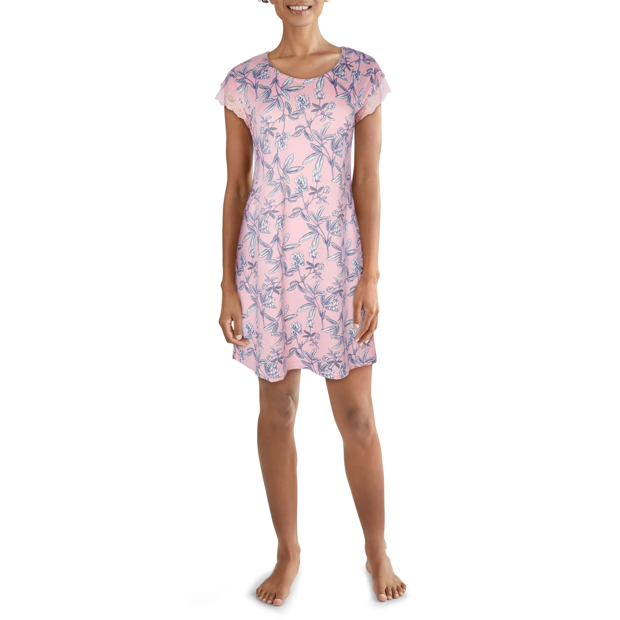 Carisma Women's Perfect Dream Peachy Sleepshirt with Lace sold by Giant Tiger product image thumbnail 5