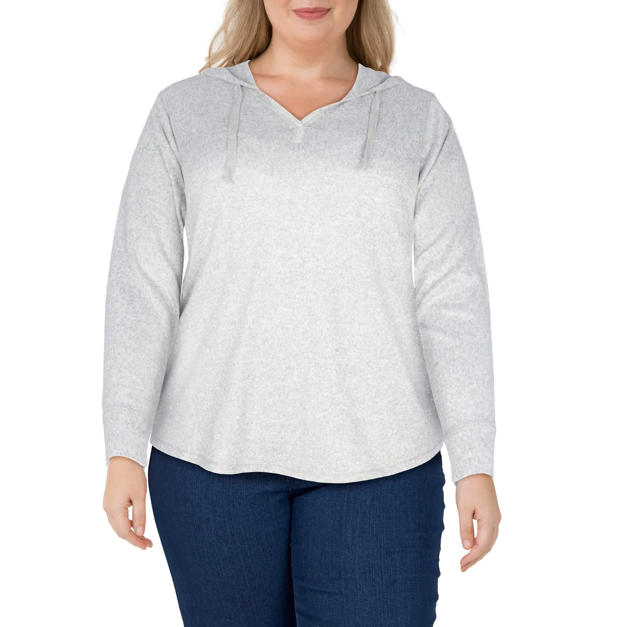 Women's Plus Hooded Snit Top sold by Giant Tiger