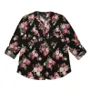 lily morgan Women's Pintuck Printed Top sold by Giant Tiger