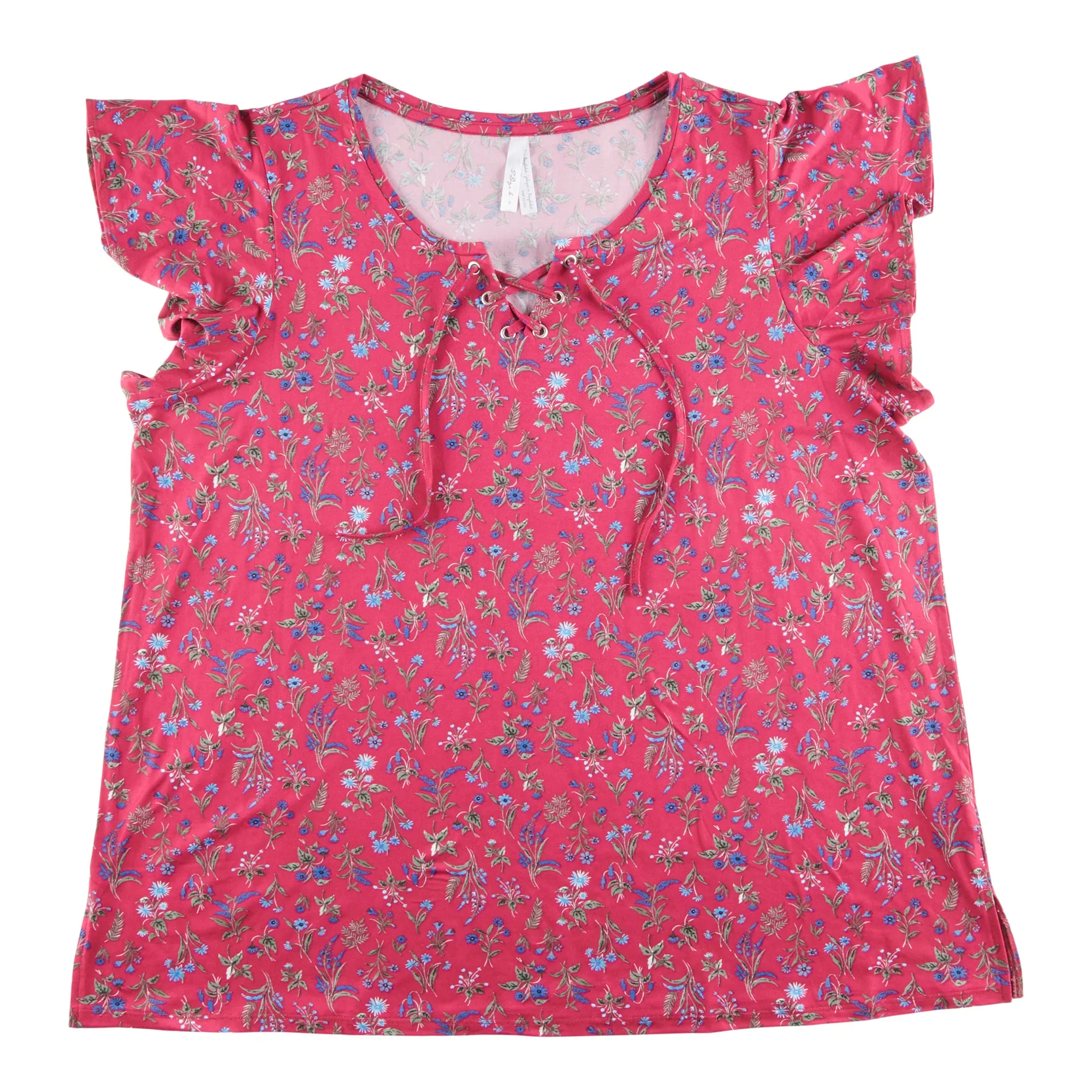 Women's Plus All-Over Printed Lace-Up Top sold by Giant Tiger product image thumbnail 5