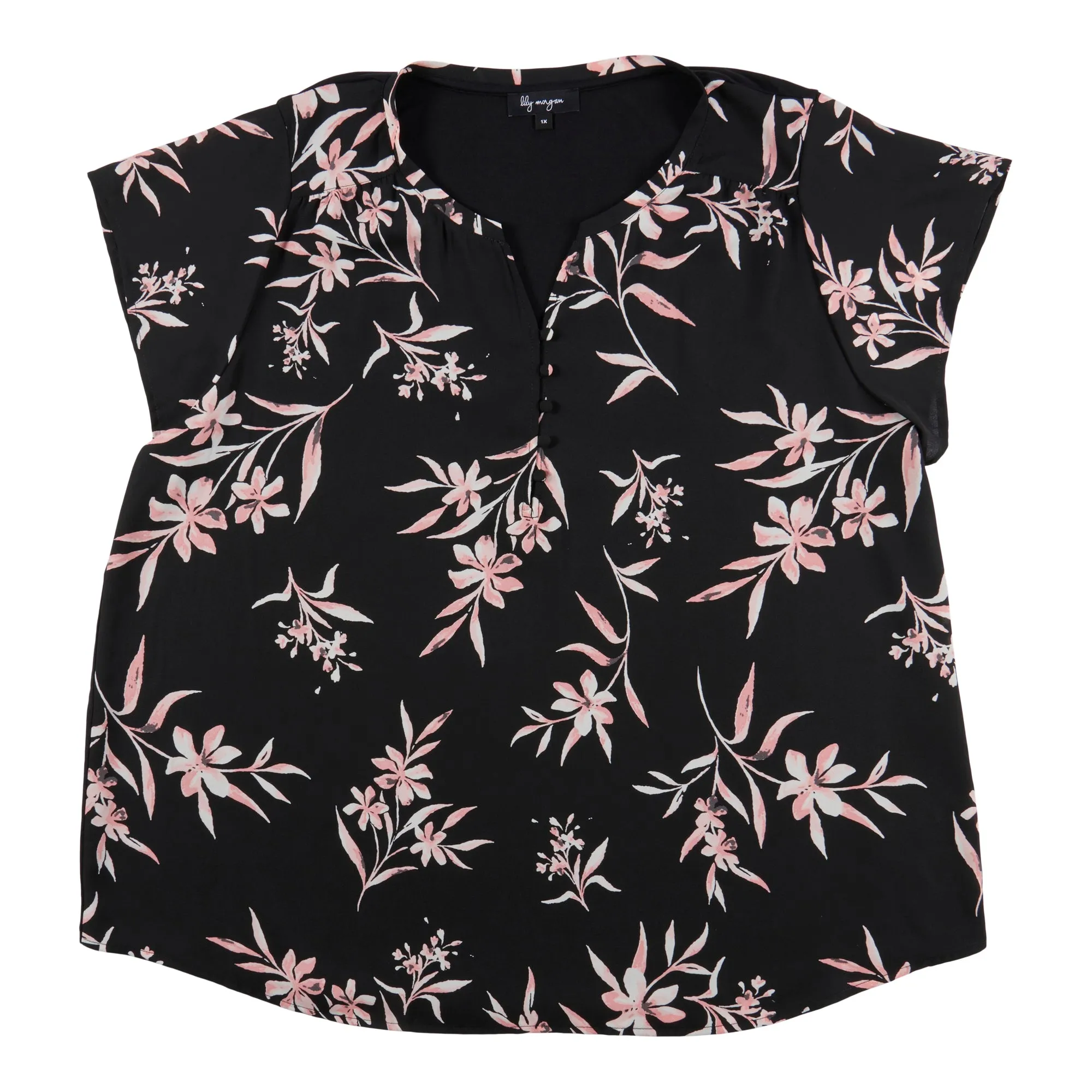 Women's Plus Tropical Printed Knit Back Blouse sold by Giant Tiger product image thumbnail 2