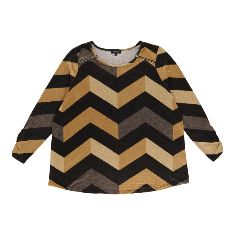 lily morgan Women's Plus Crew Neck Blouse sold by Giant Tiger