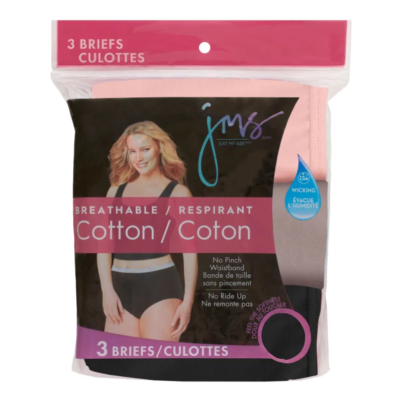 Hanes Women's Plus Just My Size Briefs, 3-Pack sold by Giant Tiger
