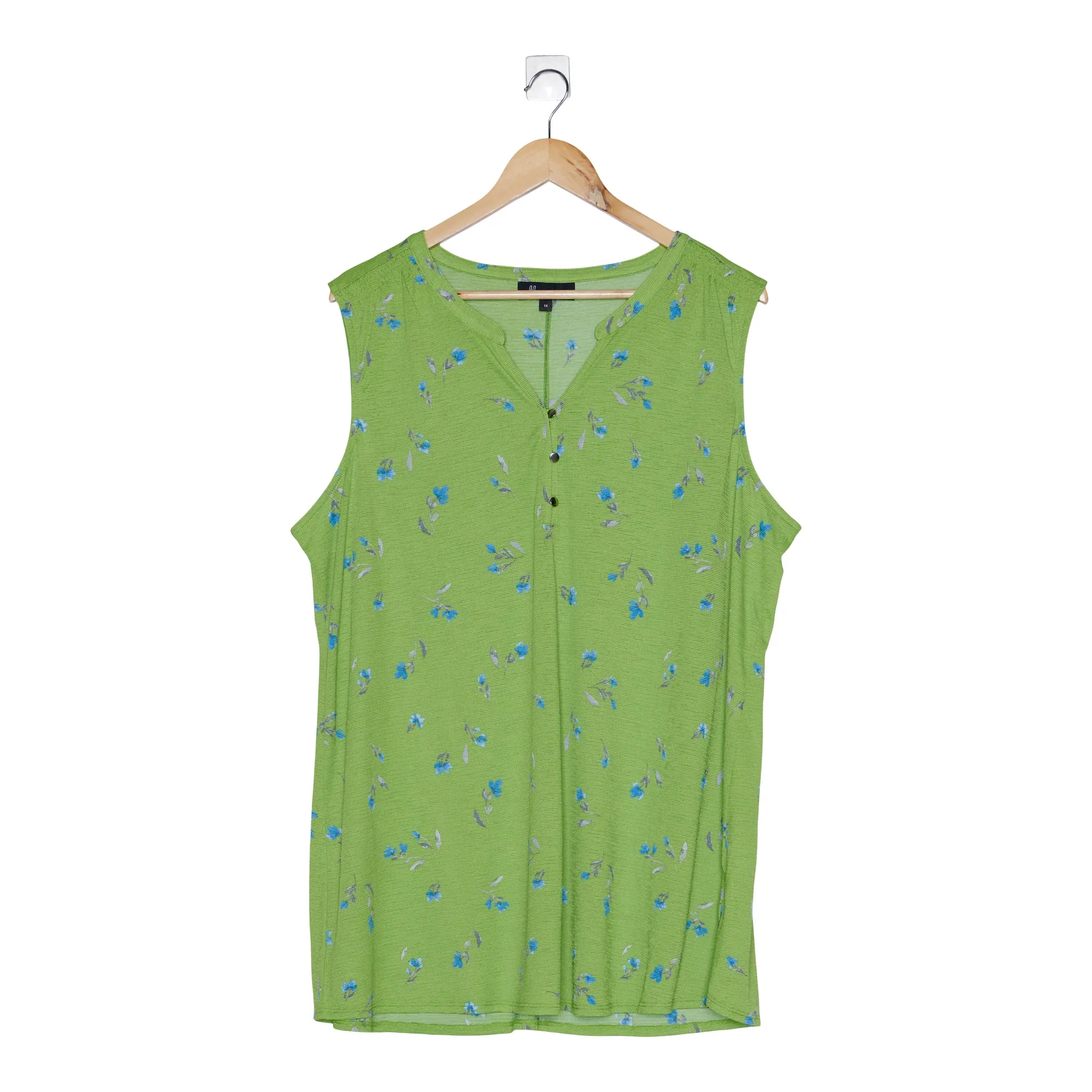 lily morgan Women's Plus Printed Pintuck Top sold by Giant Tiger product image thumbnail 4