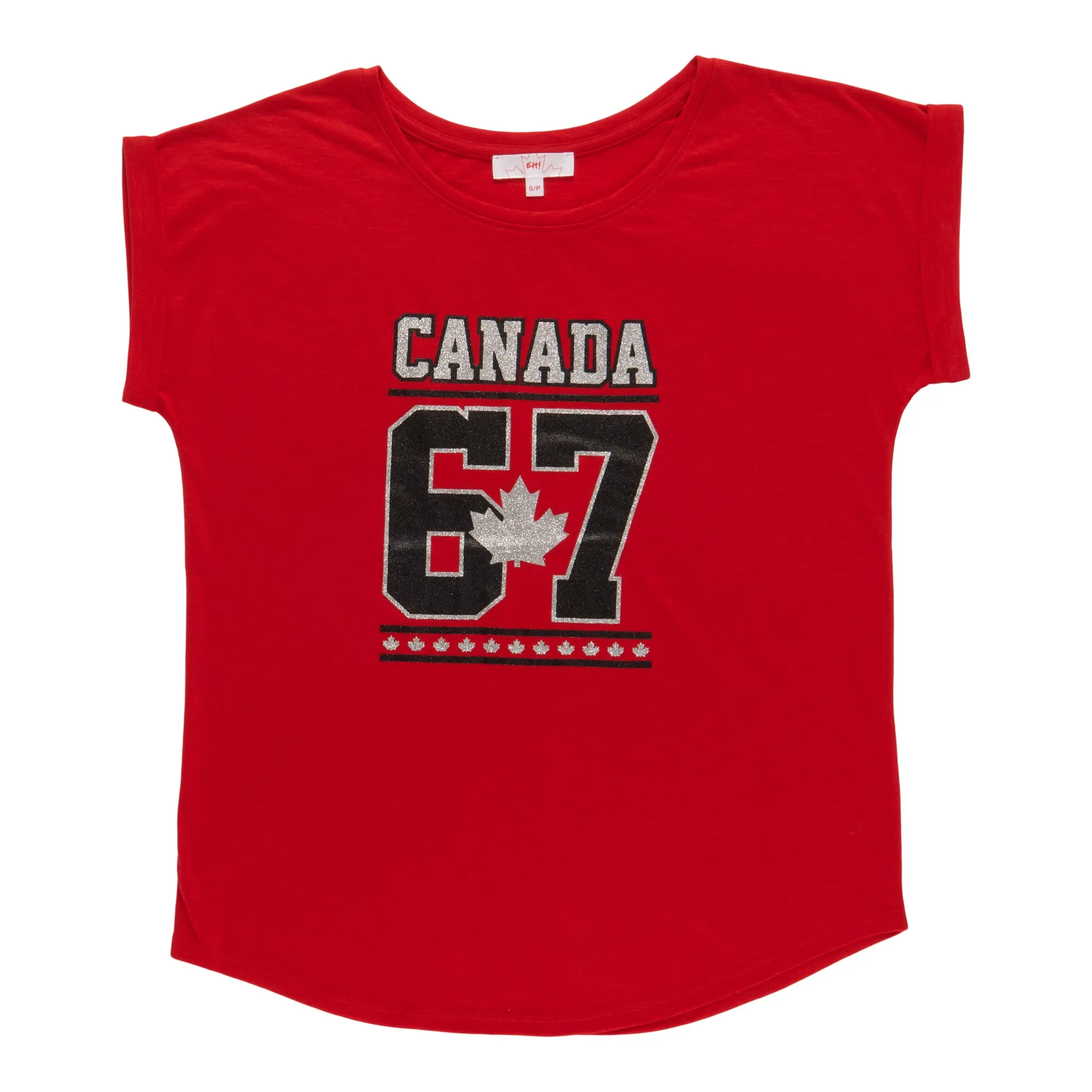 Canada EH! Women's Printed Glitter Tee sold by Giant Tiger product image thumbnail 5