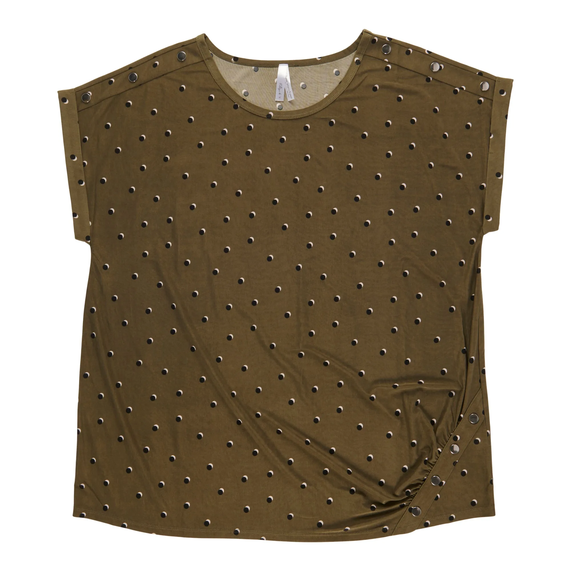 Women's Plus Crew Neck Blouse with Button Detail sold by Giant Tiger product image thumbnail 3