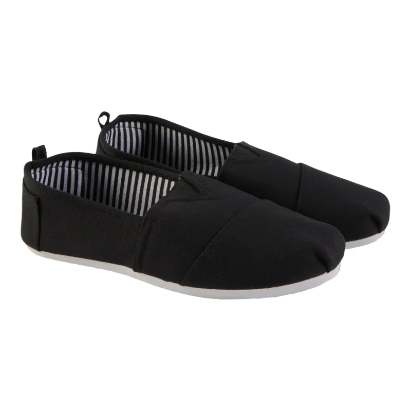 mySTYLE Women's Canvas Espadrilles - Black sold by Giant Tiger