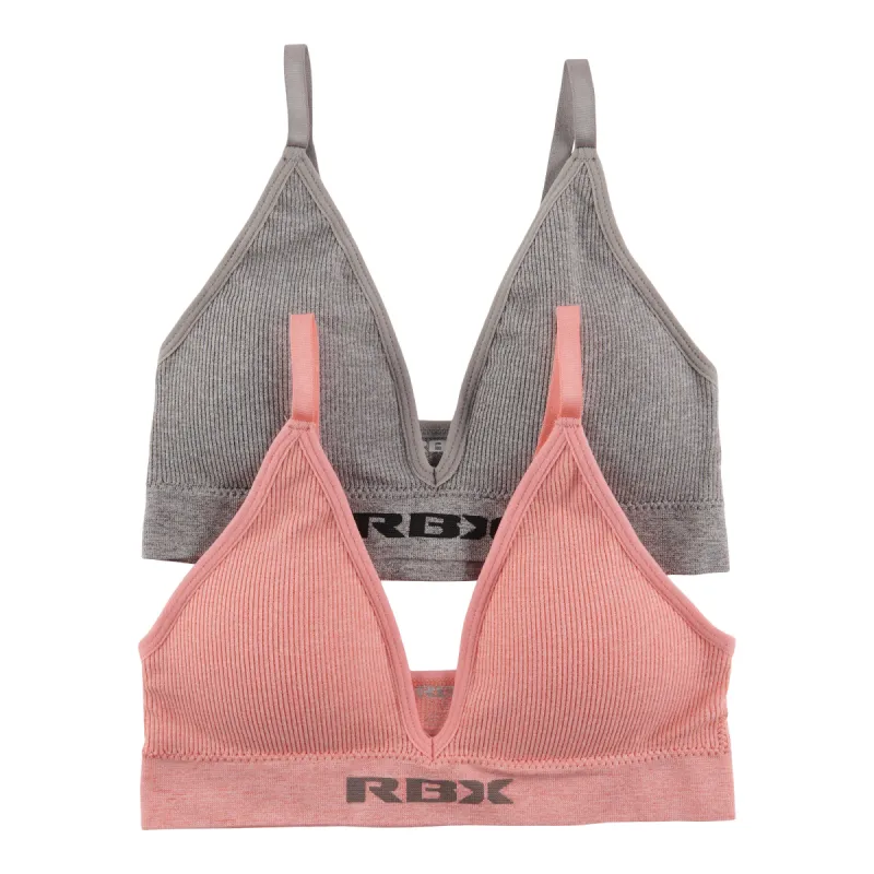 RBX Women's Seamless Sport Bra, 2-Pack made by RBX