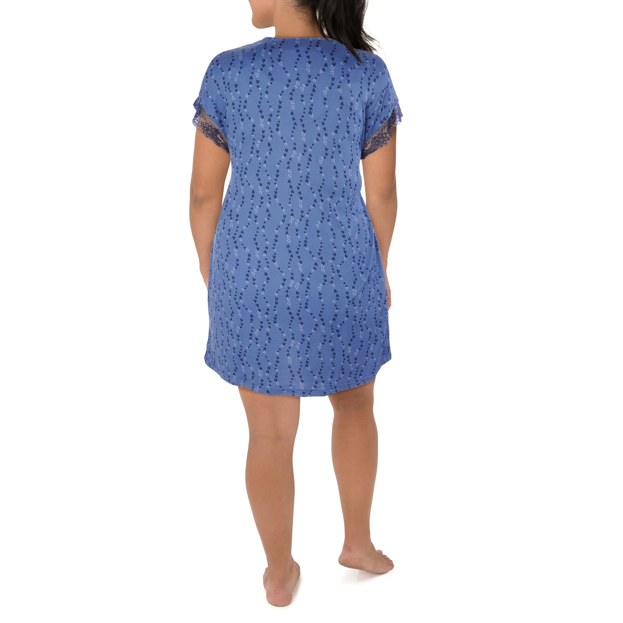 Carisma Women's Plus Perfect Dream Peachy Sleepshirt with Lace sold by Giant Tiger product image thumbnail 2
