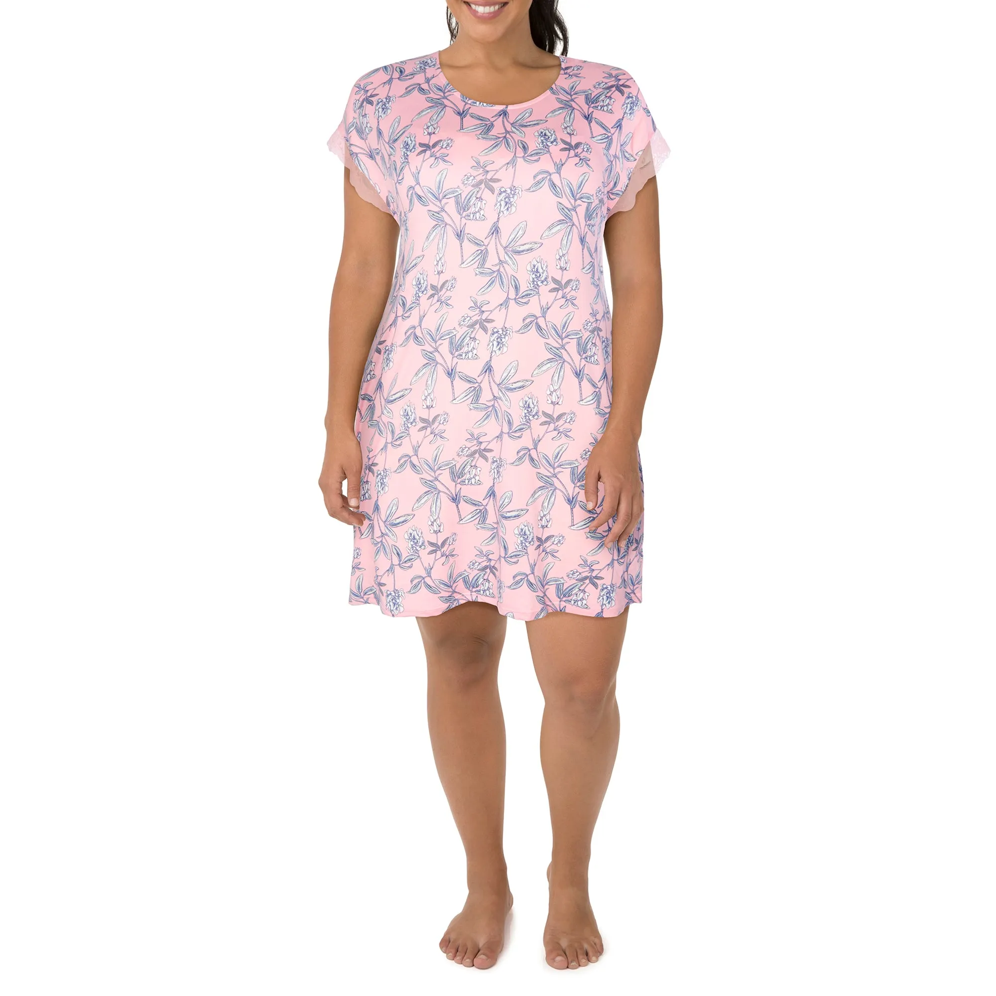 Carisma Women's Plus Perfect Dream Peachy Sleepshirt with Lace sold by Giant Tiger product image thumbnail 5