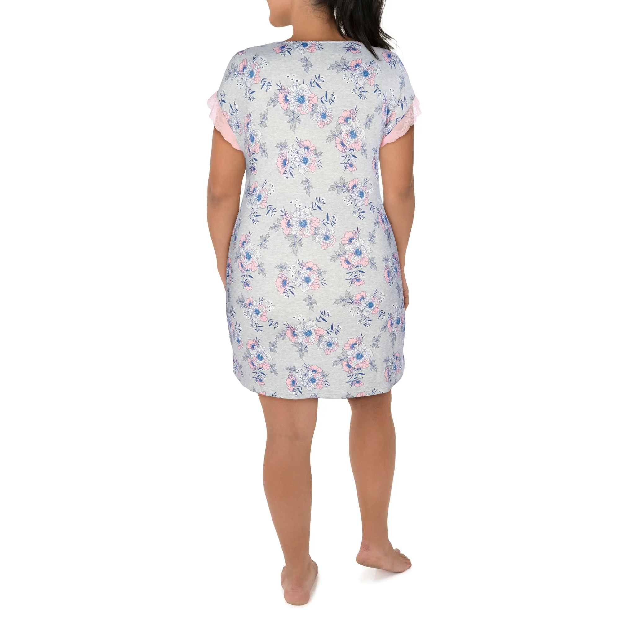 Carisma Women's Plus Perfect Dream Peachy Sleepshirt with Lace sold by Giant Tiger product image thumbnail 4