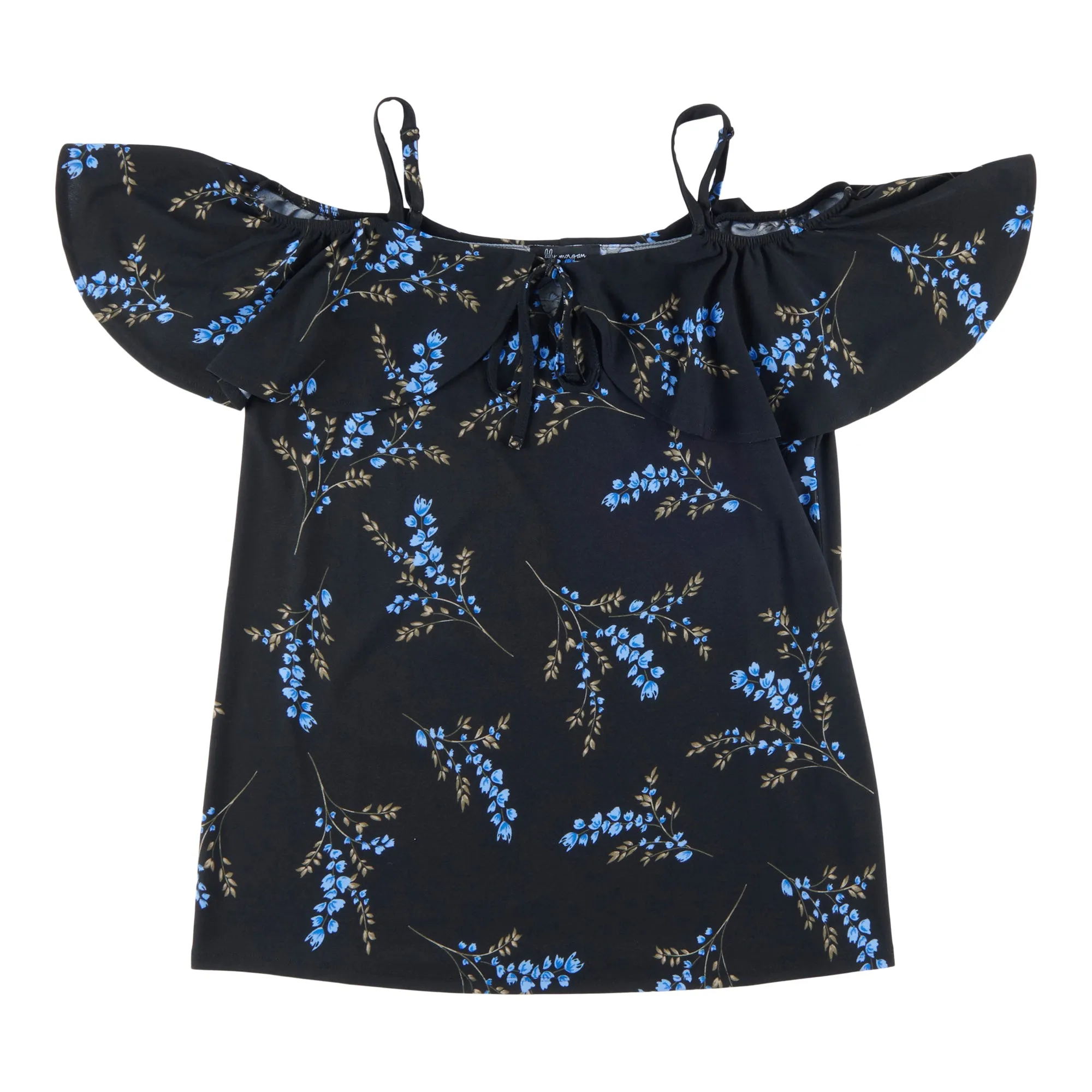 lily morgan Women's Tropical Printed Mesh Dotted Top sold by Giant Tiger product image thumbnail 2