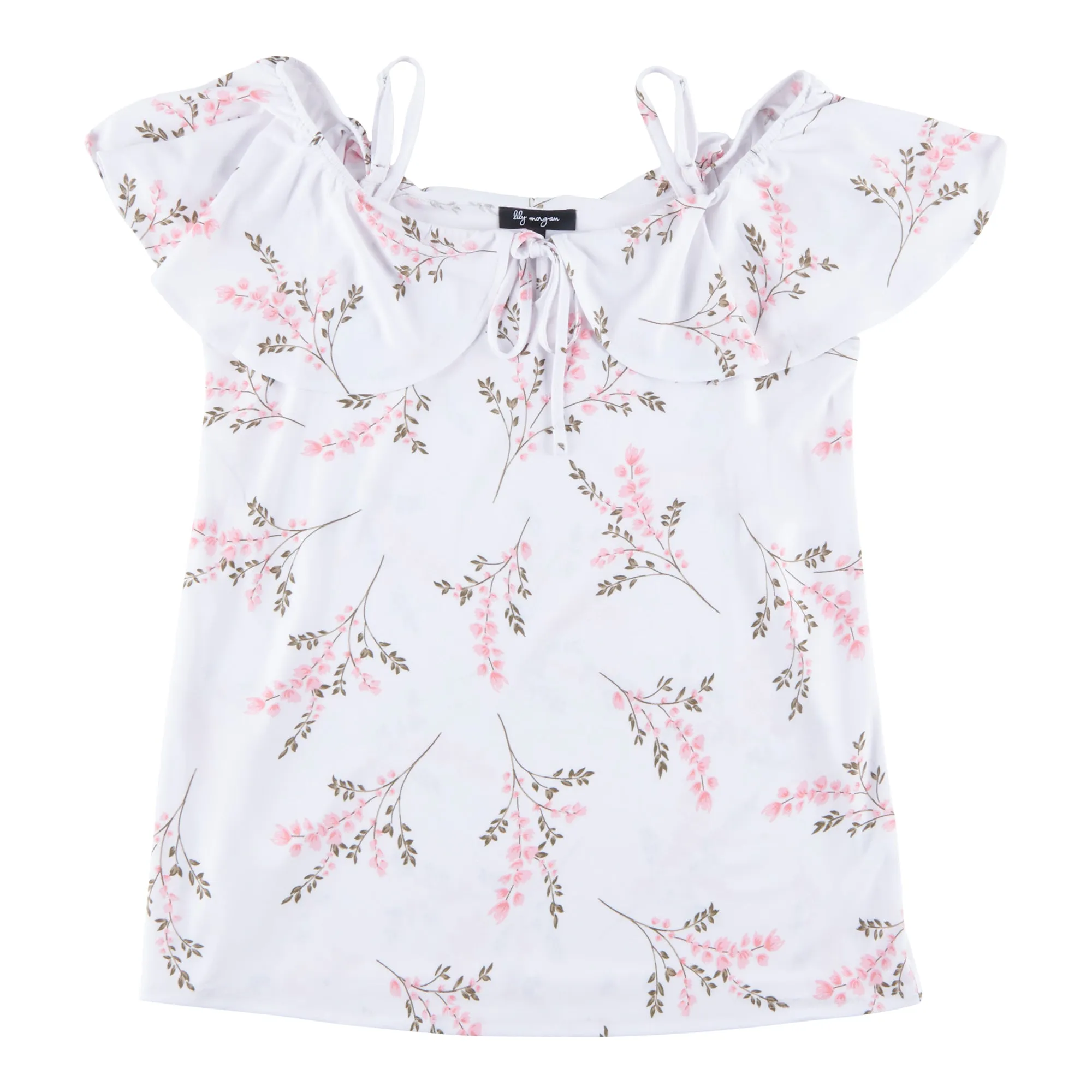 lily morgan Women's Tropical Printed Mesh Dotted Top sold by Giant Tiger product image thumbnail 4