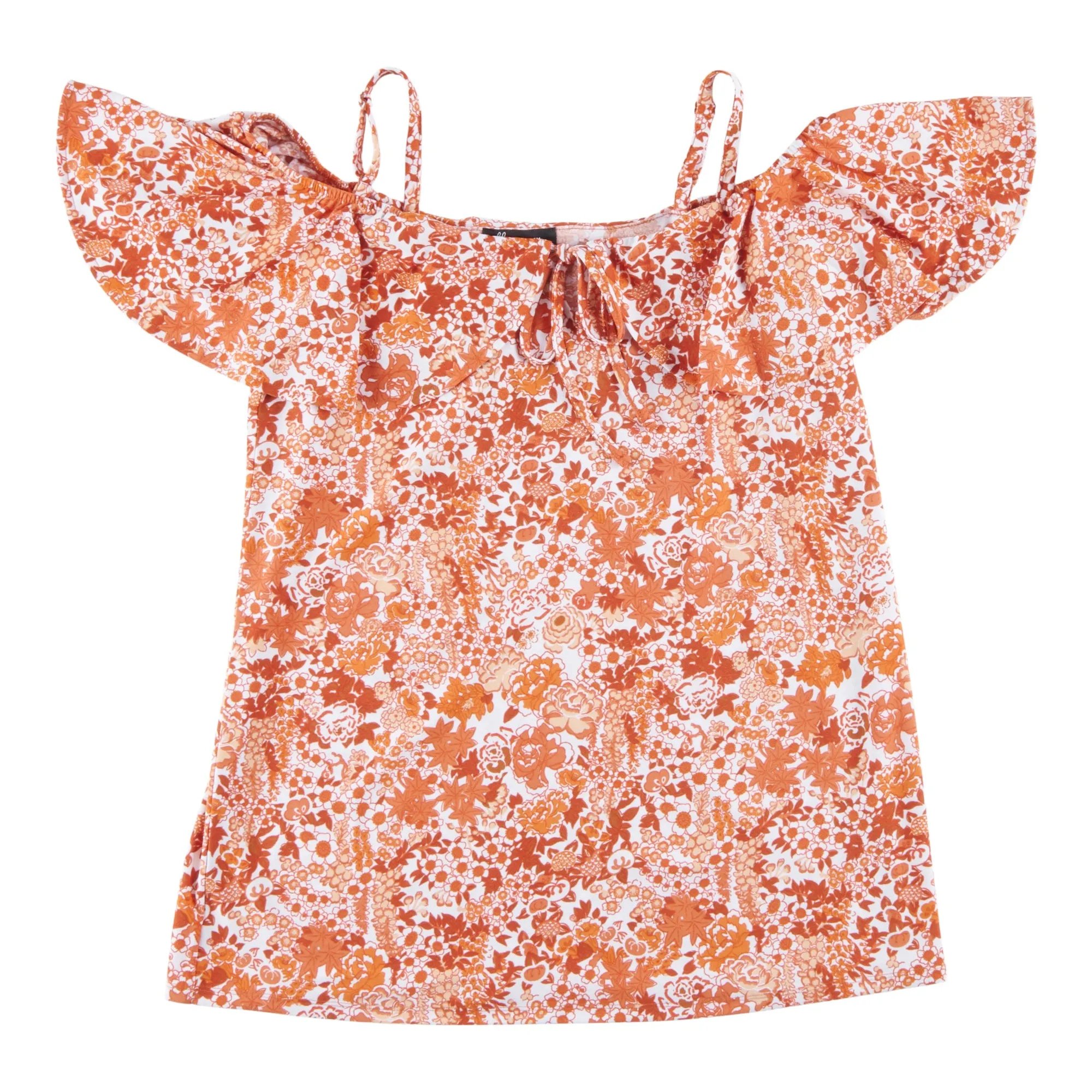 lily morgan Women's Tropical Printed Mesh Dotted Top sold by Giant Tiger