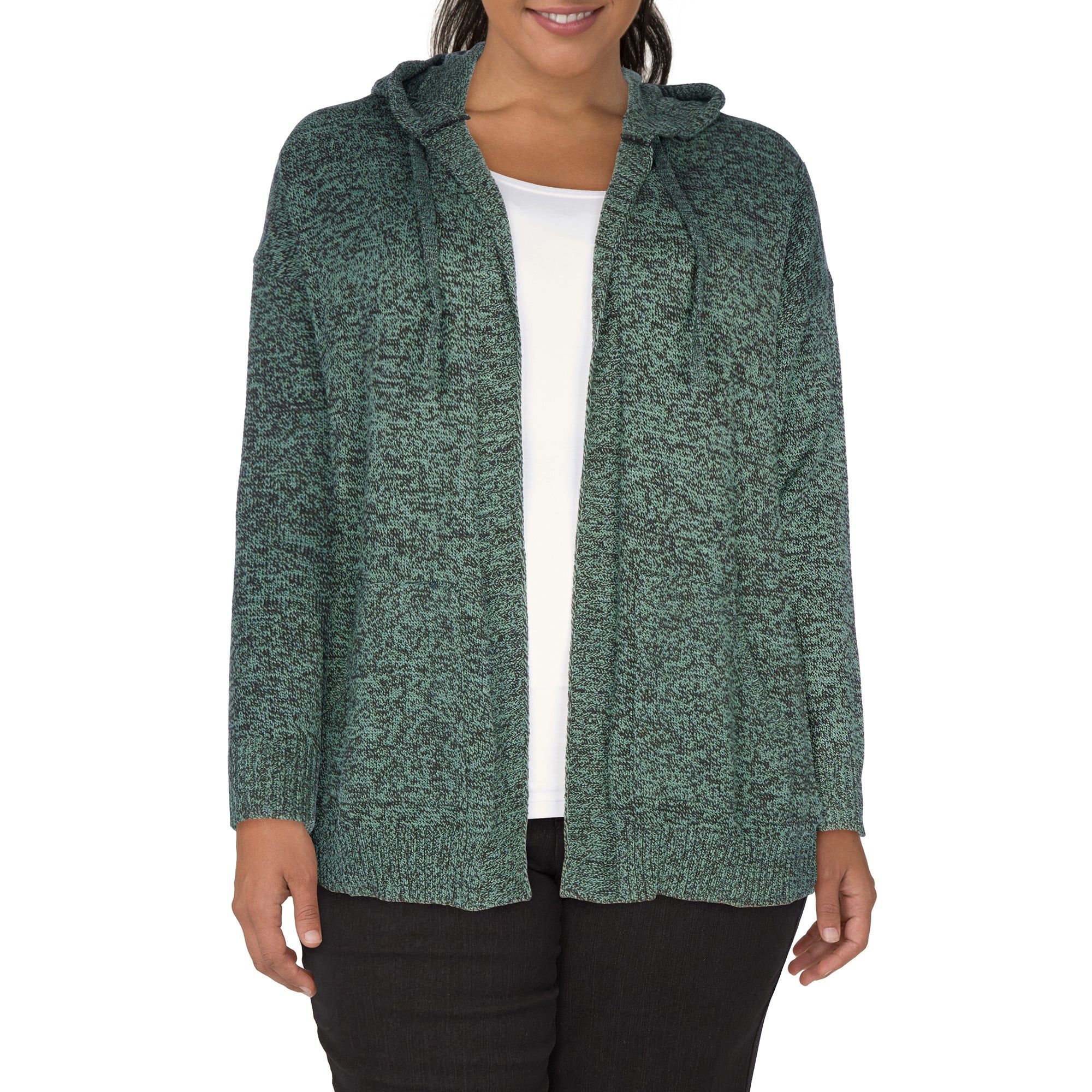mySTYLE Women's Plus Hooded Cardigan sold by Giant Tiger product image thumbnail 3