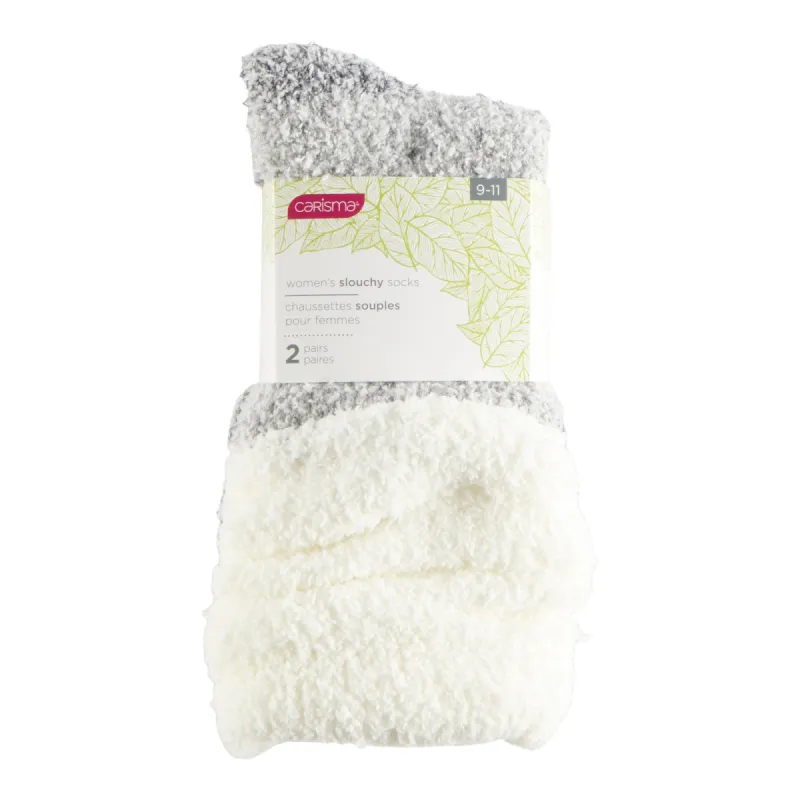 Carisma Women's Soft Slouchy Crew Socks, 2-pack sold by Giant Tiger