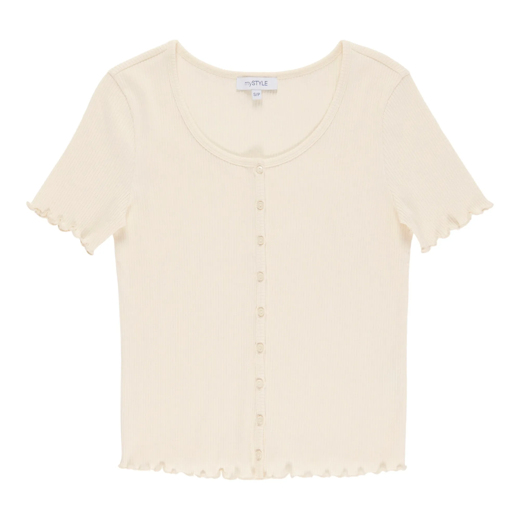 mySTYLE Women's Ribbed Button-Up Shirt sold by Giant Tiger product image thumbnail 3