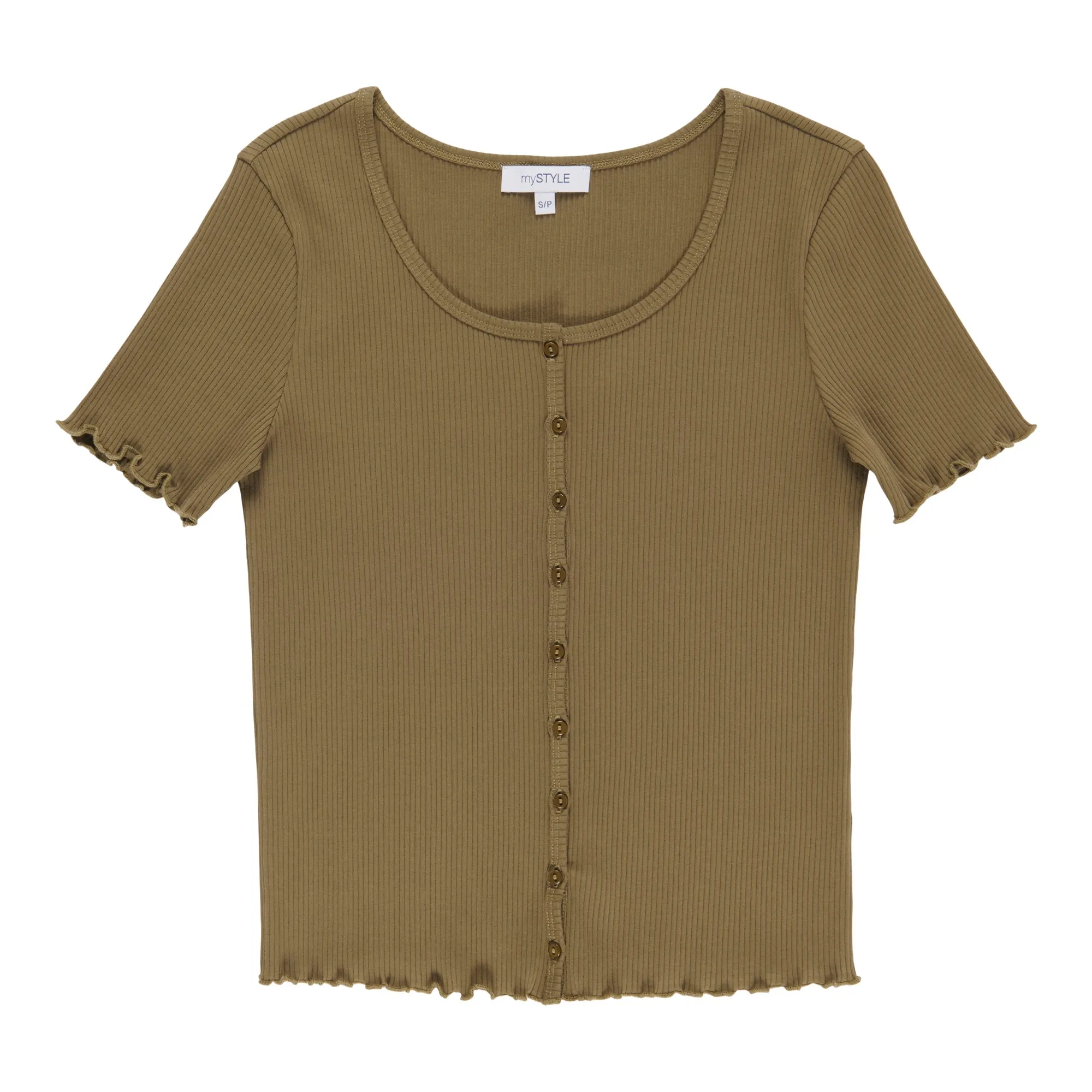 mySTYLE Women's Ribbed Button-Up Shirt sold by Giant Tiger product image thumbnail 2