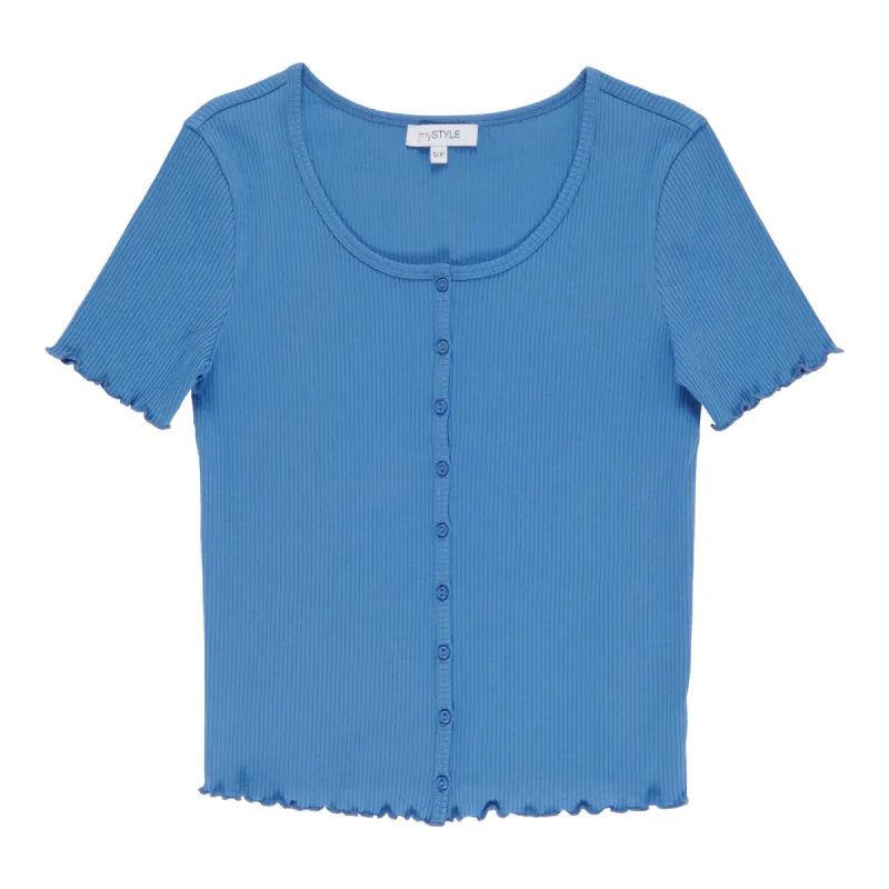 mySTYLE Women's Ribbed Button-Up Shirt sold by Giant Tiger