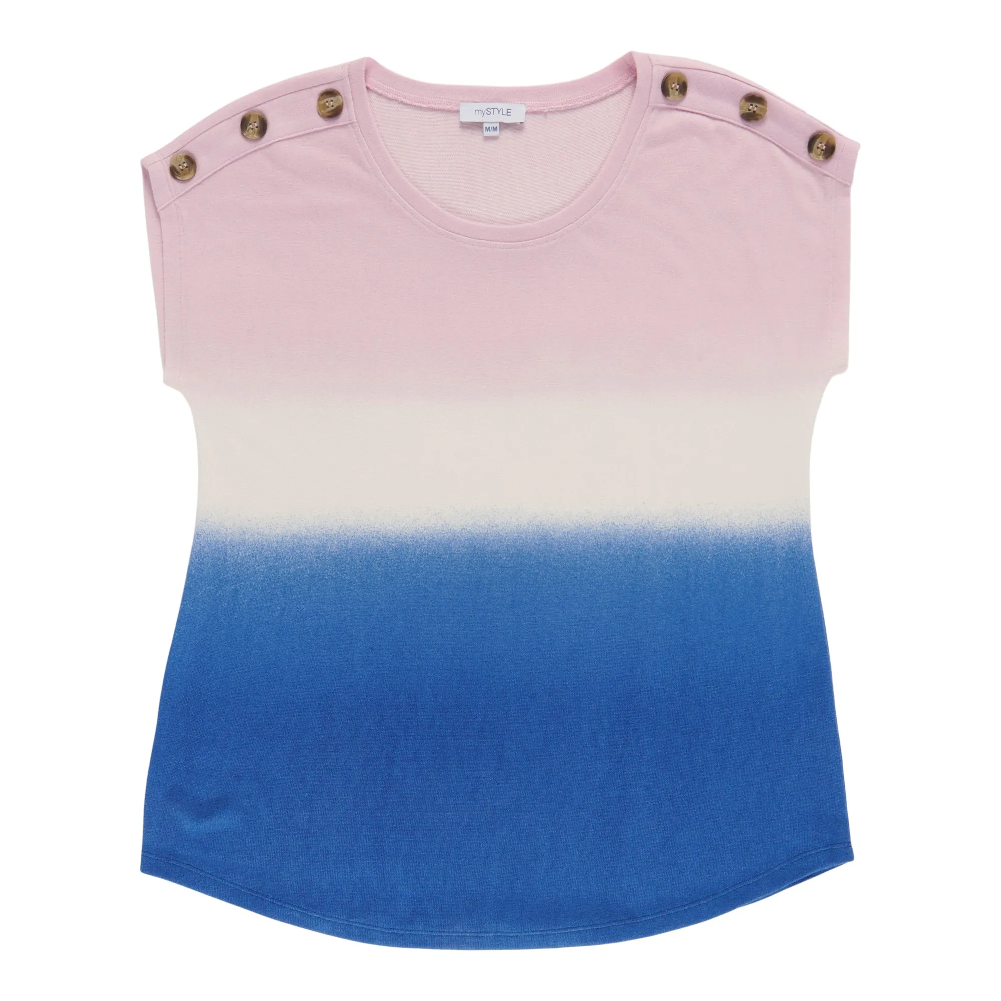 mySTYLE Women's Dip Dye Short Sleeve Top sold by Giant Tiger product image thumbnail 2