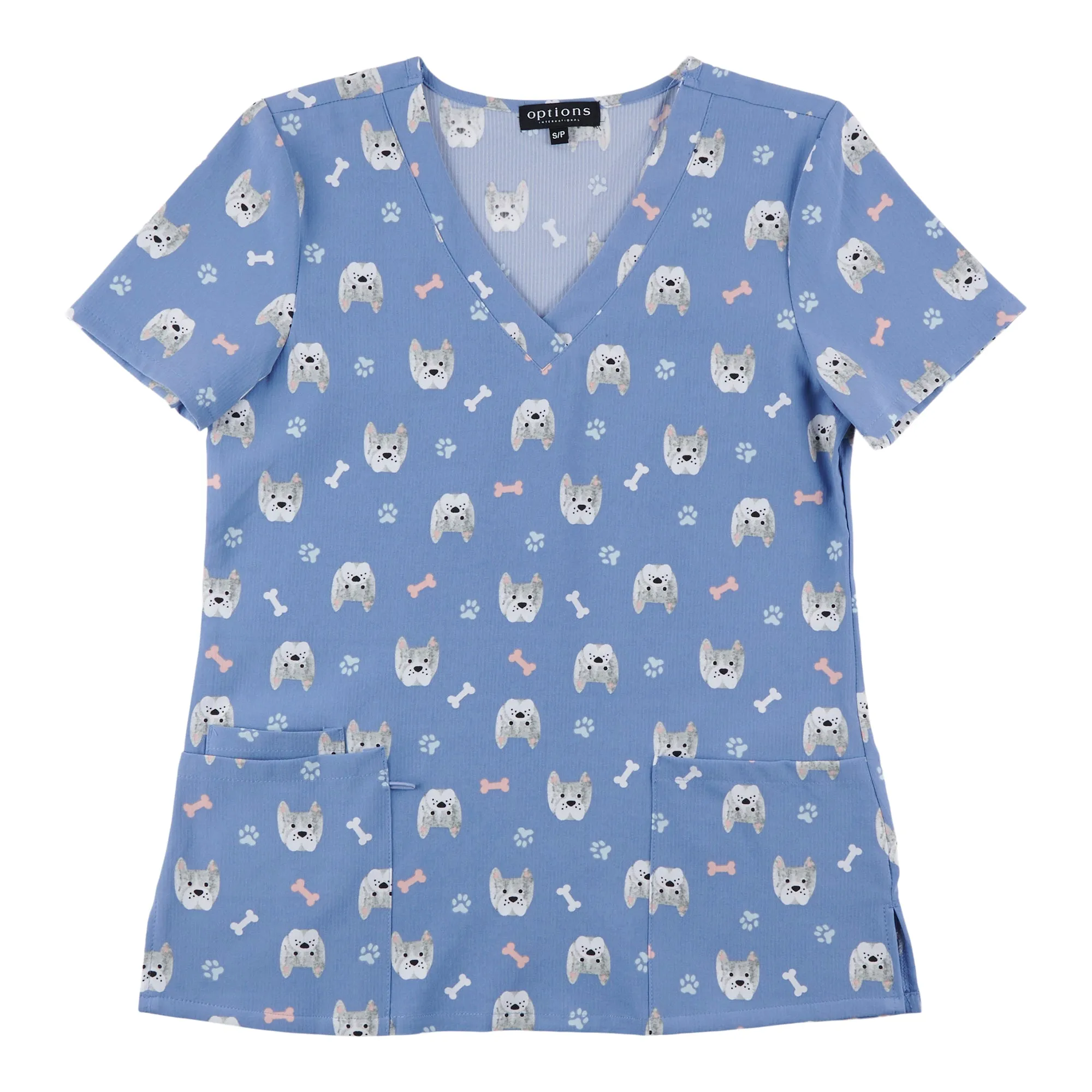 Options Women's Short Sleeve V-Neck Scrub Top with Front Pockets sold by Giant Tiger product image thumbnail 2
