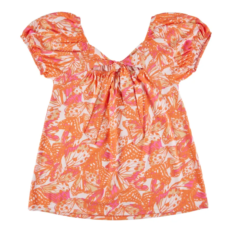 lily morgan Women's Tropical Printed Tie Back Top sold by Giant Tiger