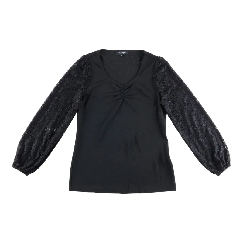lily morgan Women's Lace Sleeve Top sold by Giant Tiger
