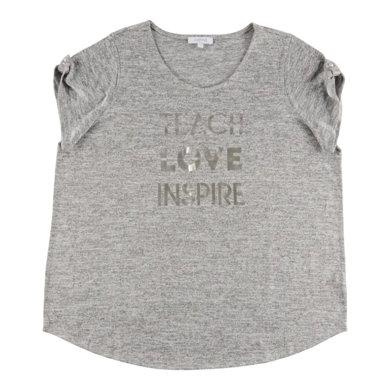 mySTYLE Women's Plus Summer Sizzle Printed Snit Top sold by Giant Tiger