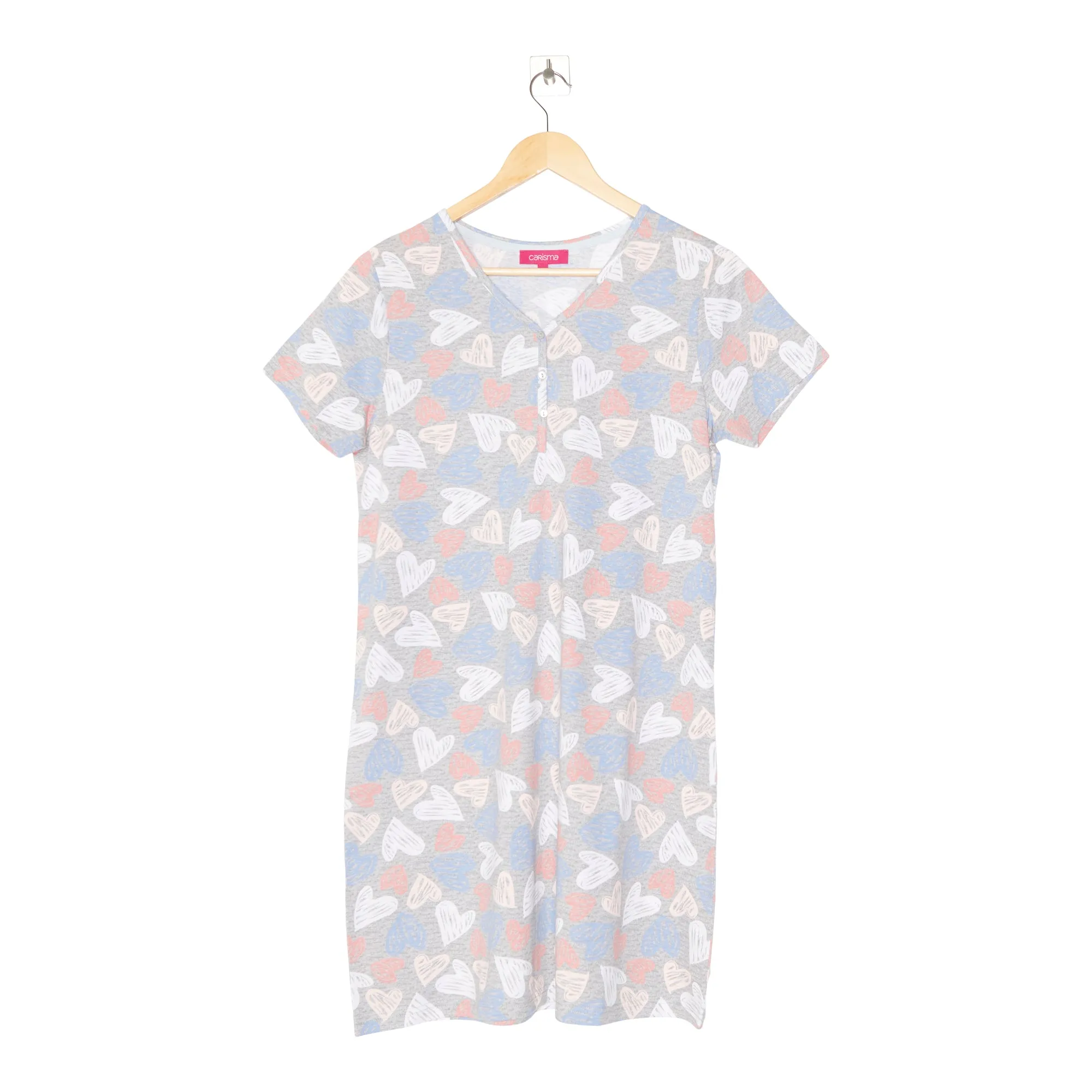 Carisma Women's Printed Henley Sleep Shirt sold by Giant Tiger product image thumbnail 2