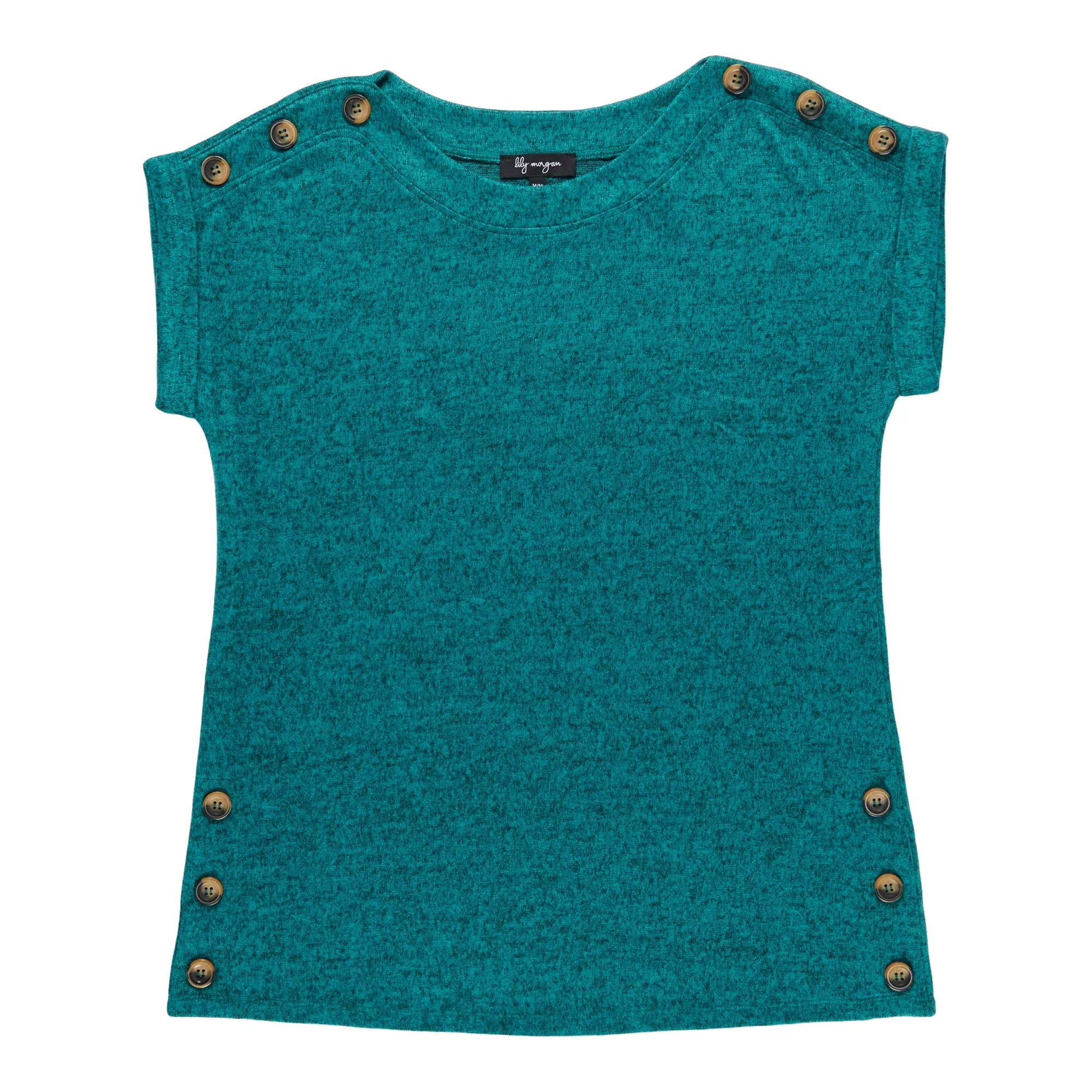 lily morgan Women's City Chic Button Trim Snit Top sold by Giant Tiger product image thumbnail 3