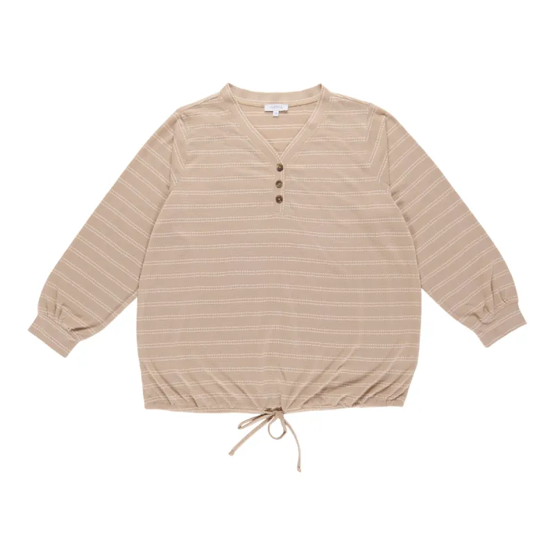 mySTYLE Women's Plus Casual V-Neck Blouse sold by Giant Tiger