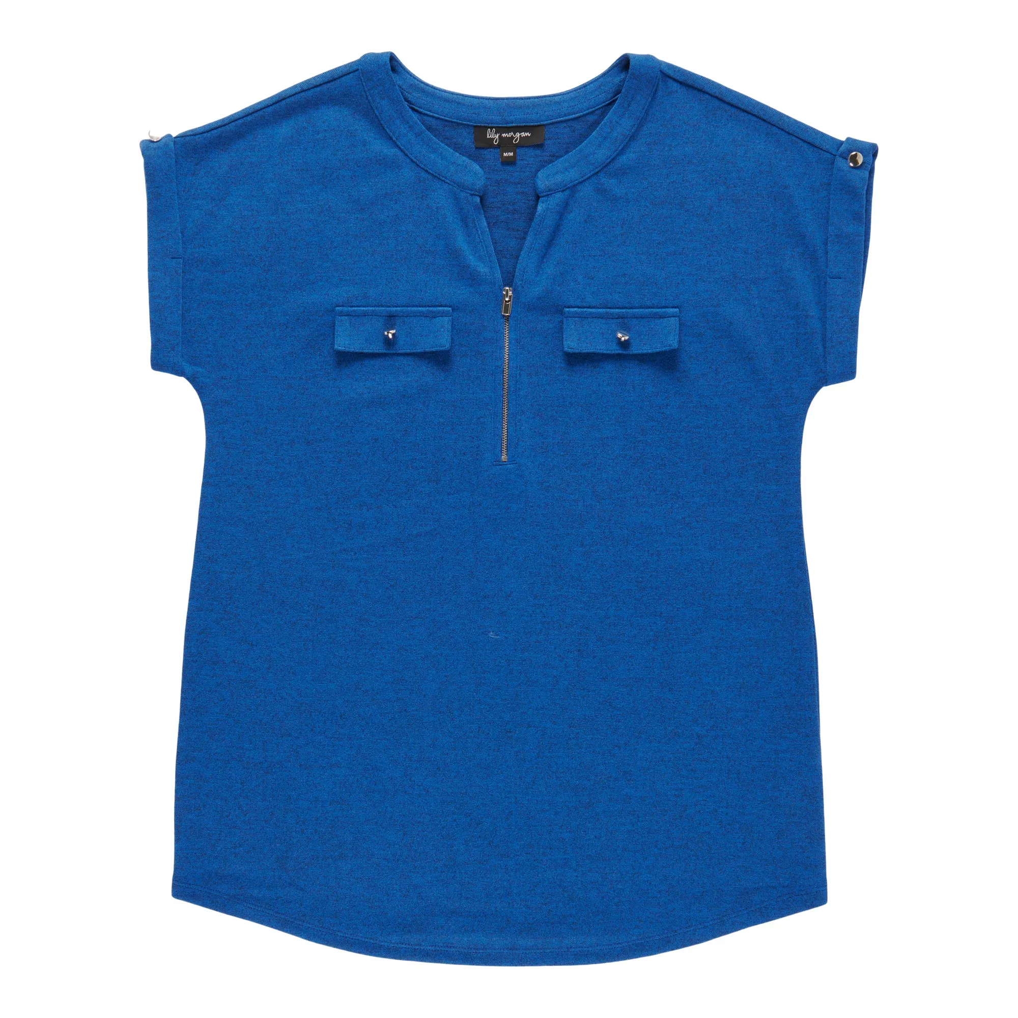 lily morgan Women's V-Neck Zip Blouse sold by Giant Tiger product image thumbnail 2