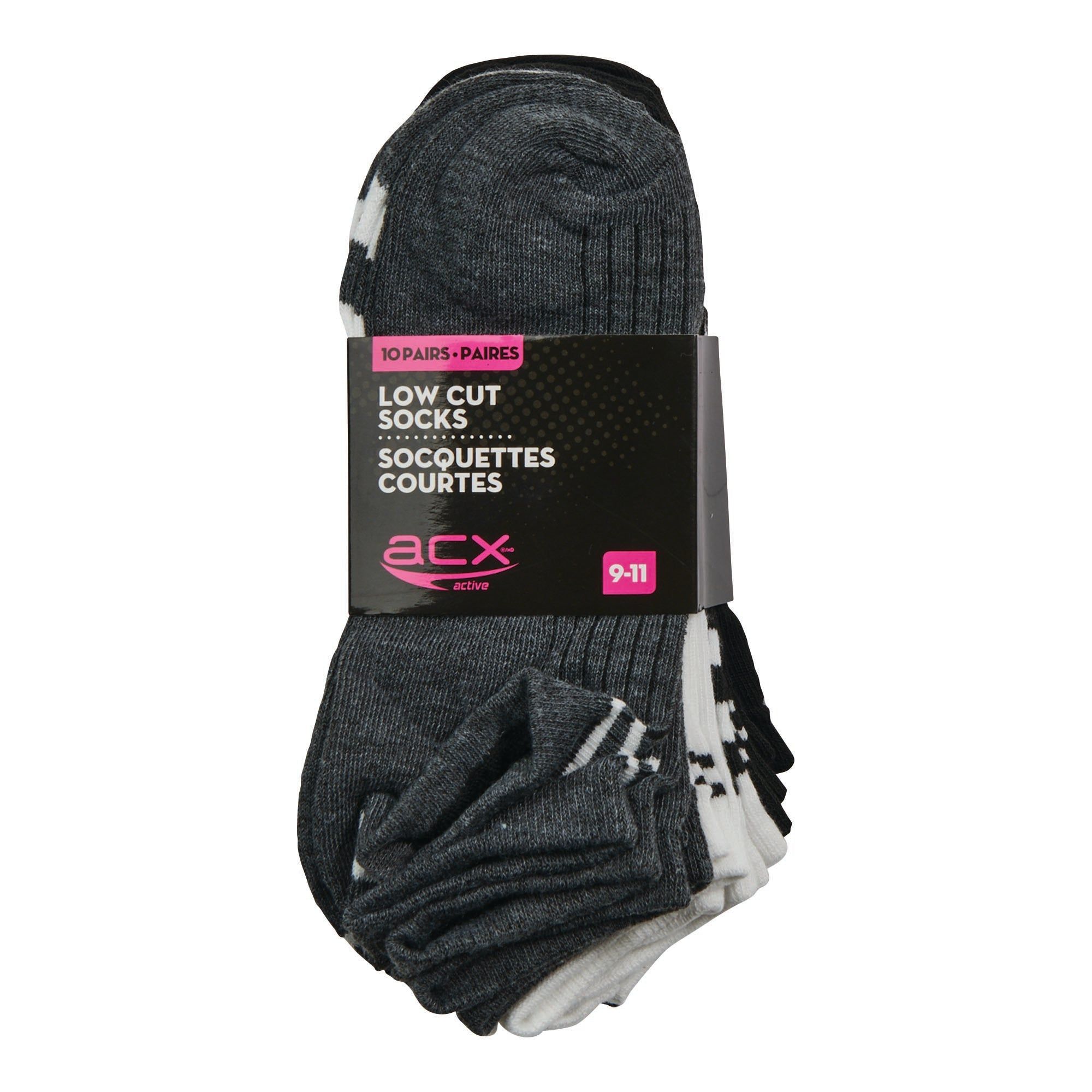 ACX Active Pink Women's Low-Cut Silhouette Socks, 9 to 11, 10-Pack sold by Giant Tiger product image thumbnail 3