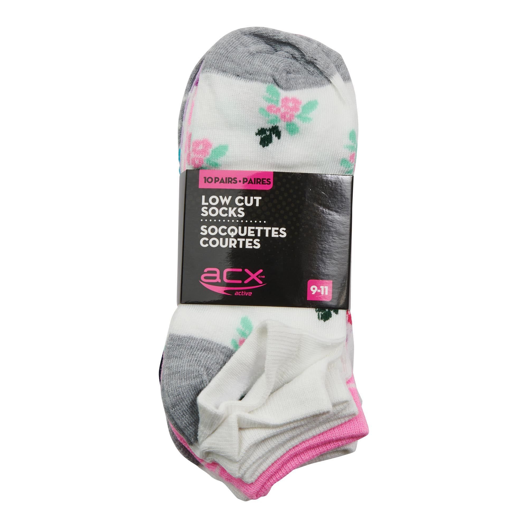 ACX Active Pink Women's Low-Cut Silhouette Socks, 9 to 11, 10-Pack sold by Giant Tiger product image thumbnail 2