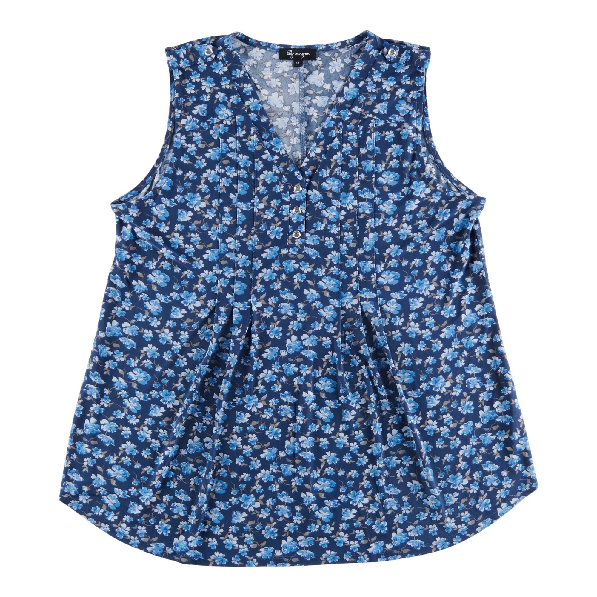 lily morgan Women's Plus City Chic Pintuck Printed Cami sold by Giant Tiger