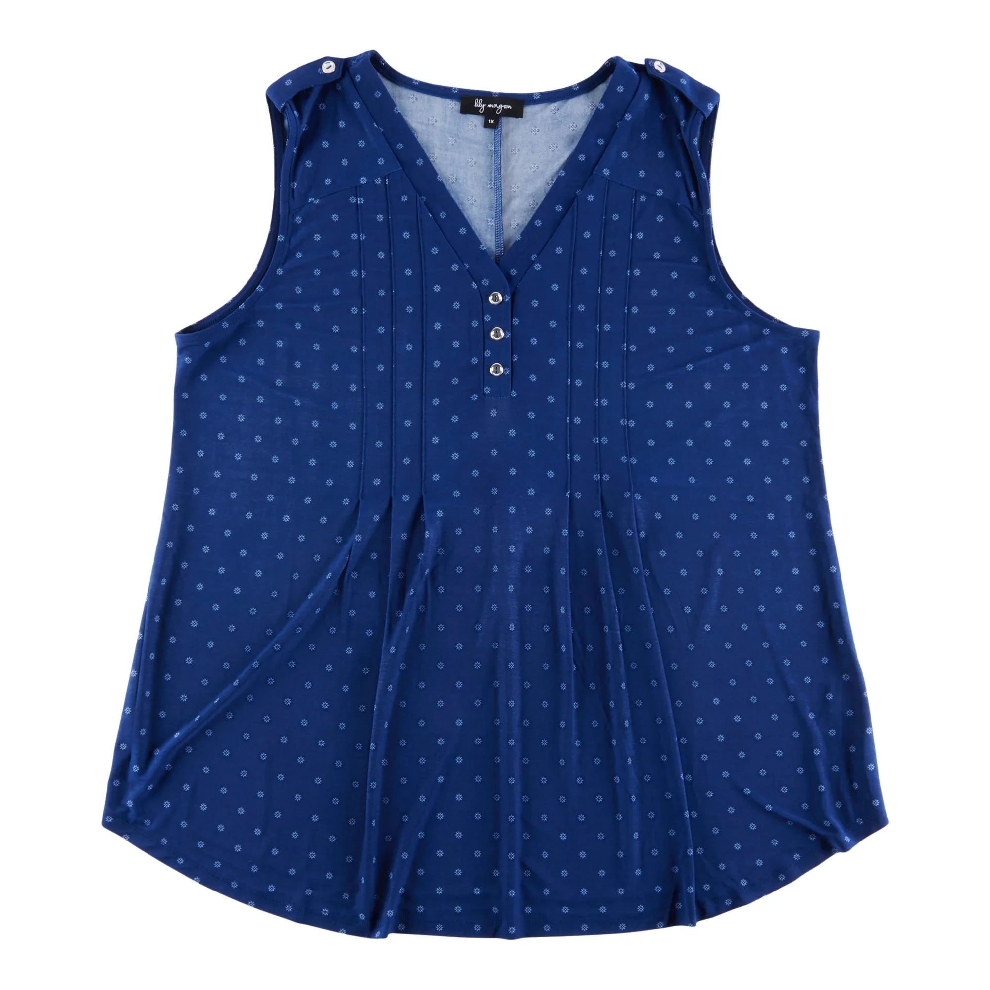 lily morgan Women's Plus City Chic Pintuck Printed Cami sold by Giant Tiger product image thumbnail 2